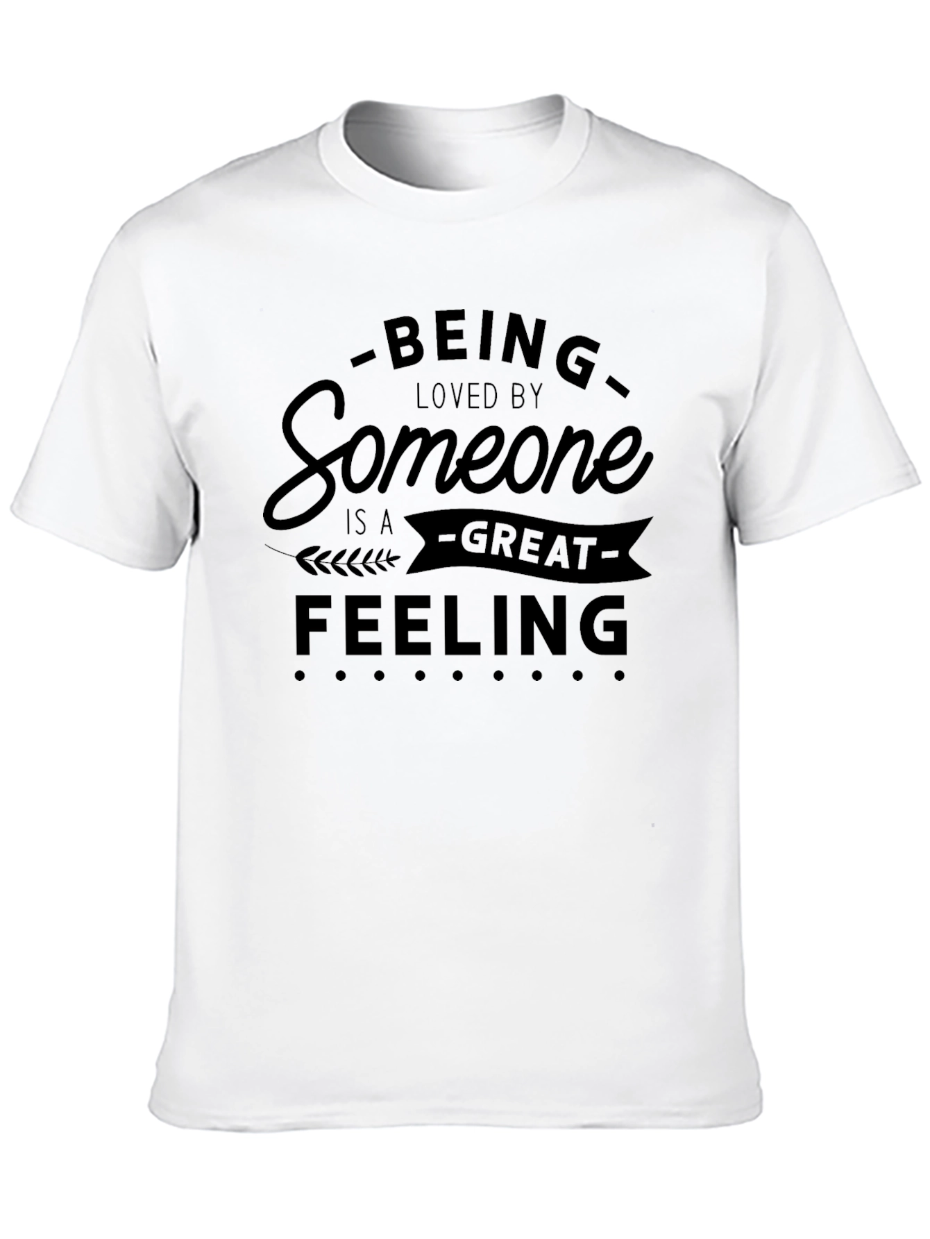 Black Loved By Someone Black Graphic T-Shirt view 10