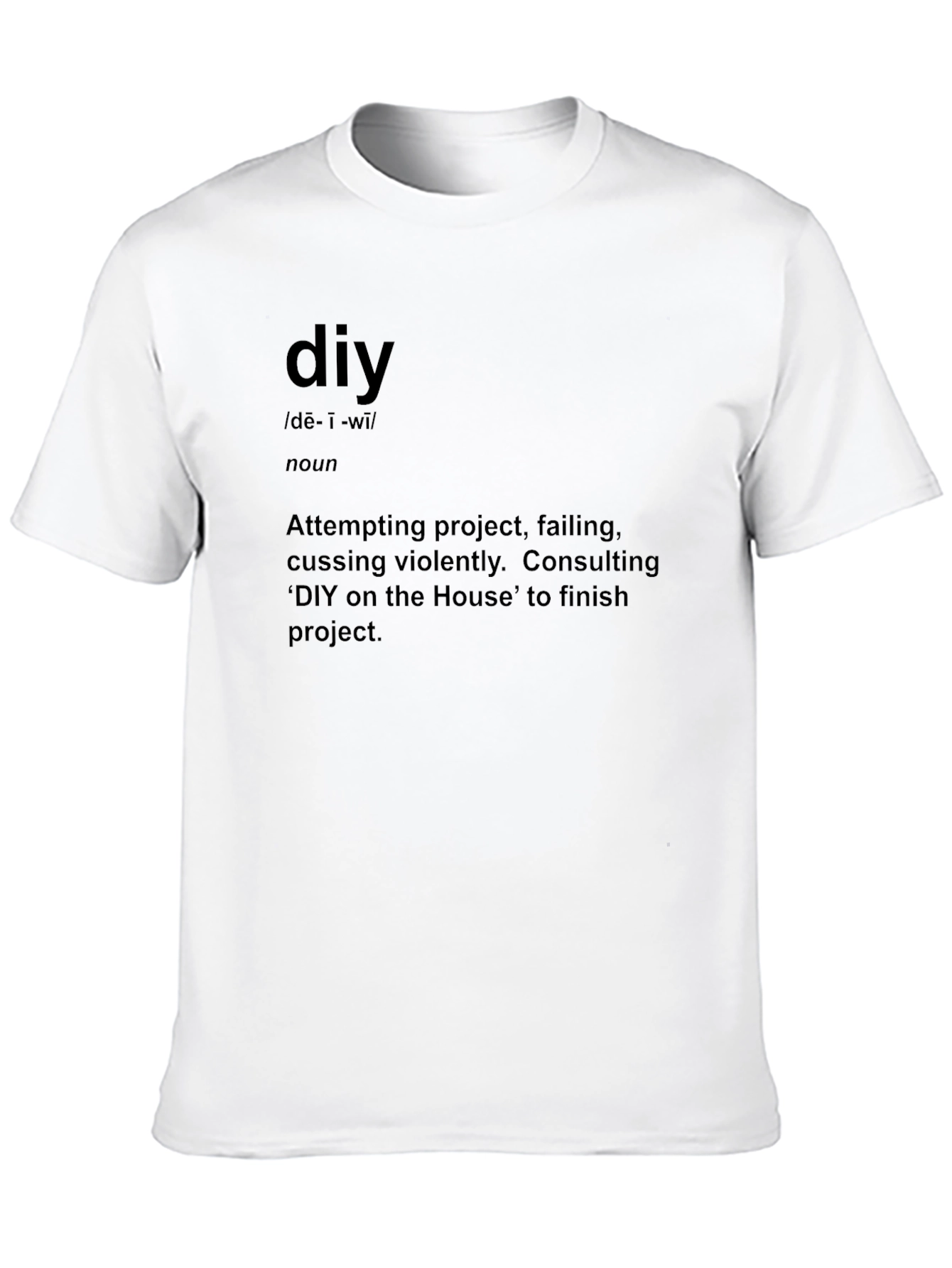 Black DIY Definition Graphic Tee - Black view 10