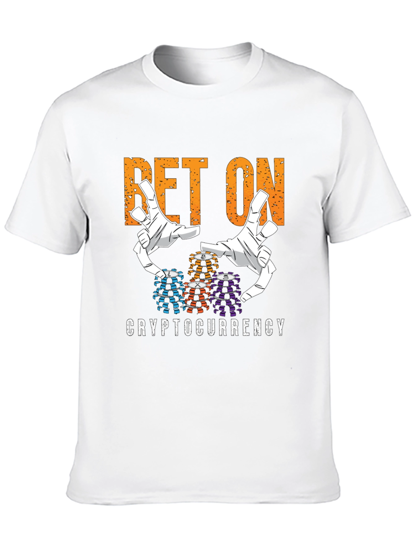 Black Bet On Cryptocurrency T-Shirt view 10