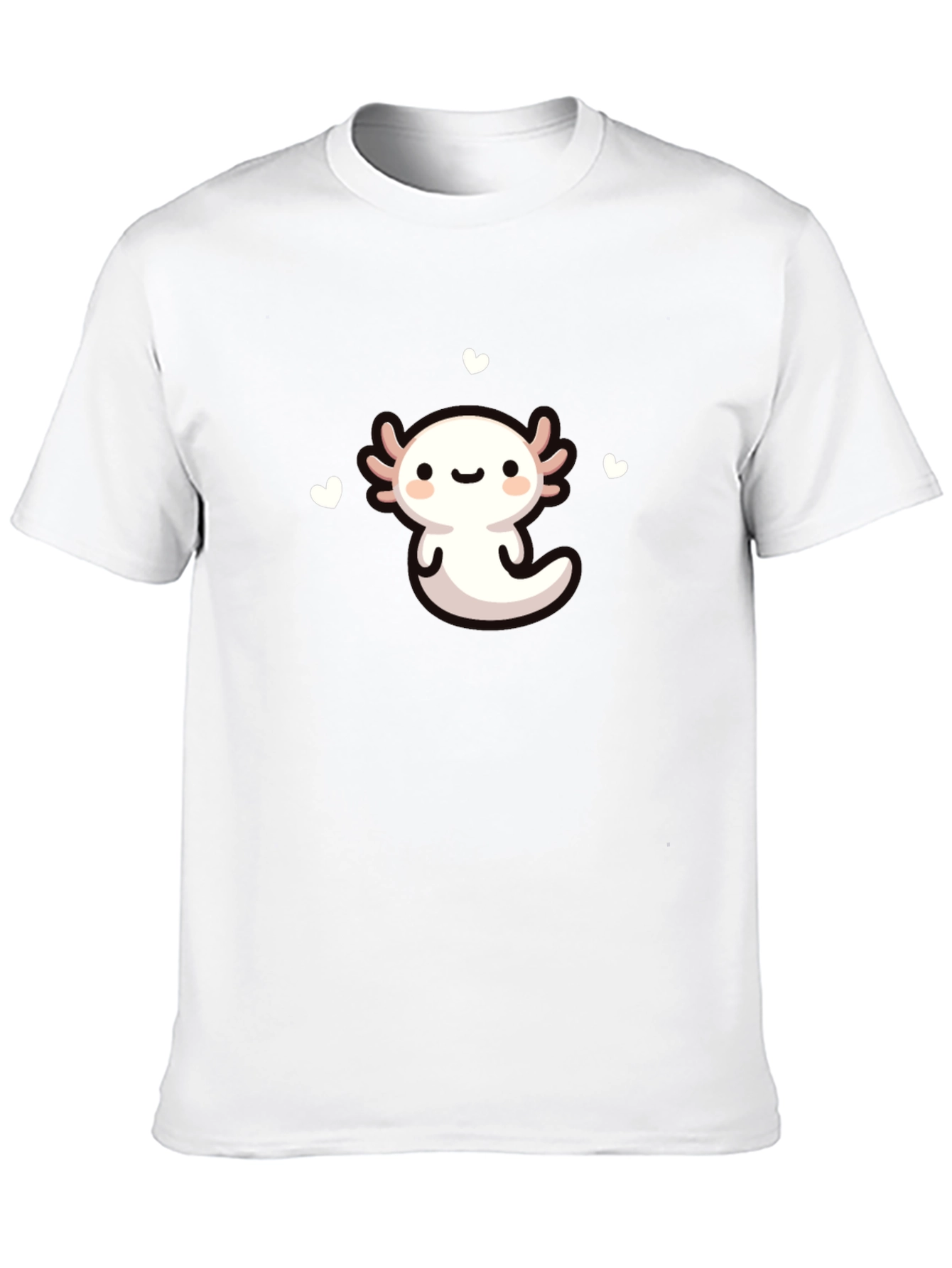 Black Cute Axolotl Graphic Tee - Black view 10
