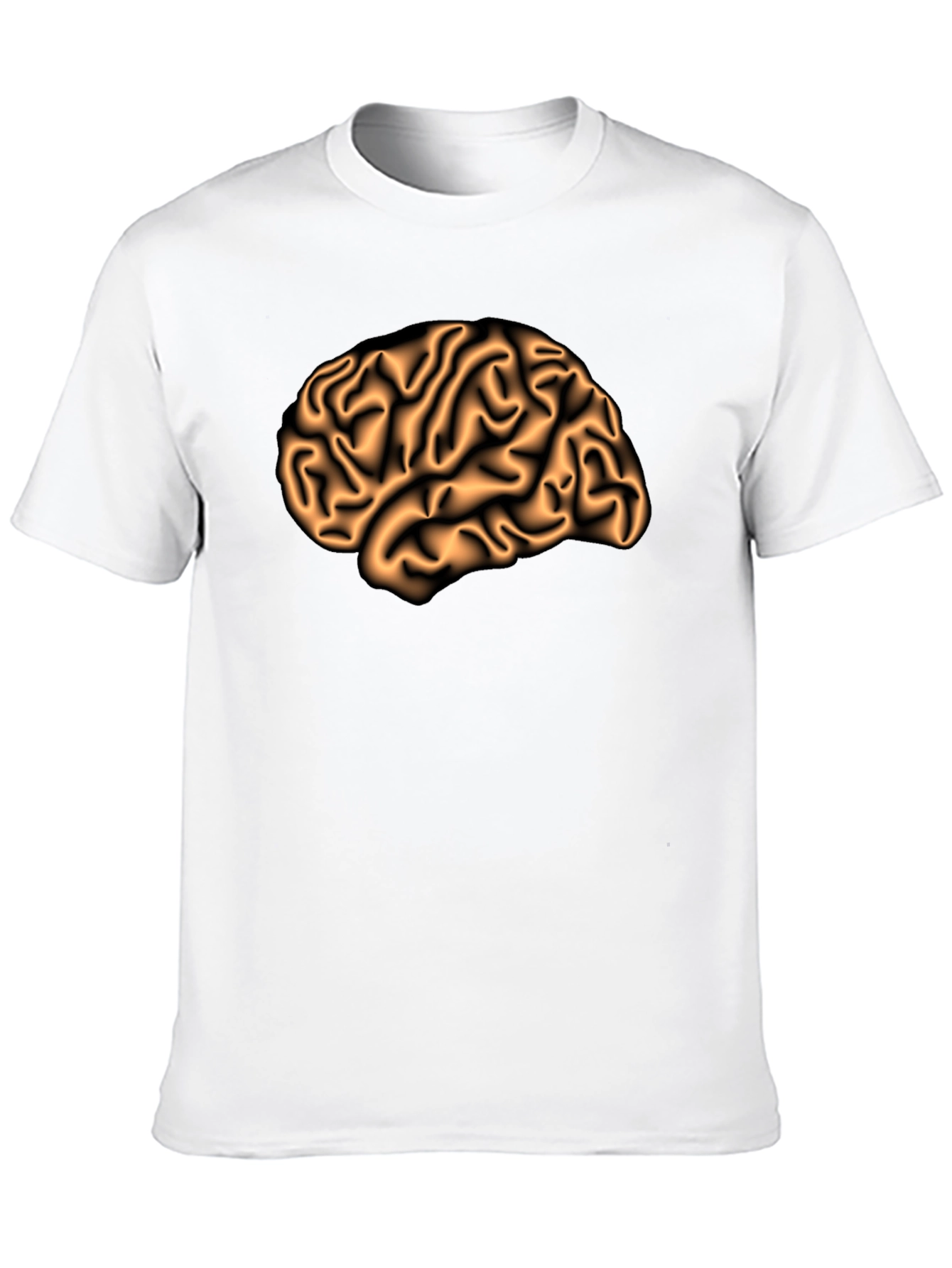 Black Brain Graphic Print Black T-Shirt view 10