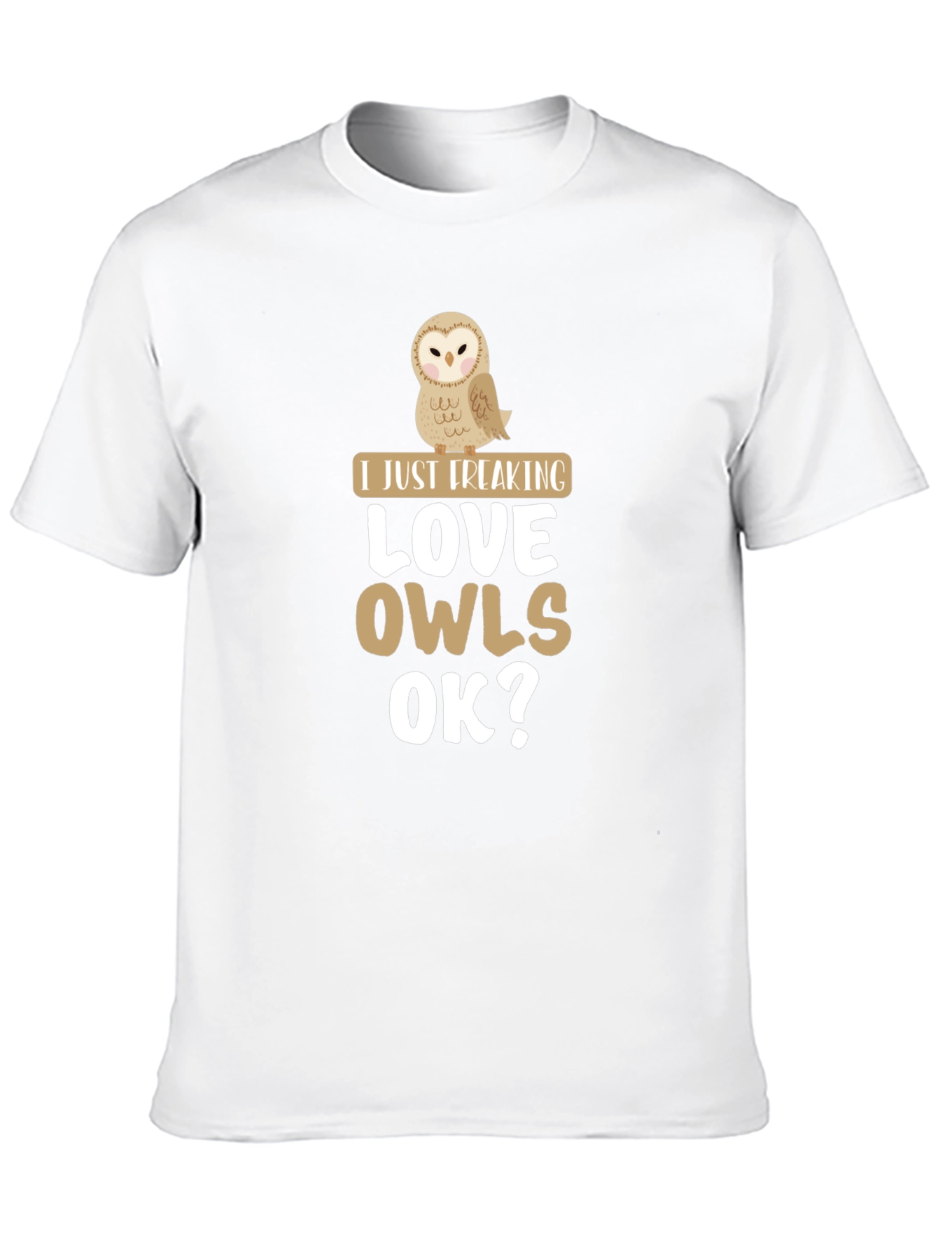 Black I Just Freaking Love Owls Graphic Tee view 10