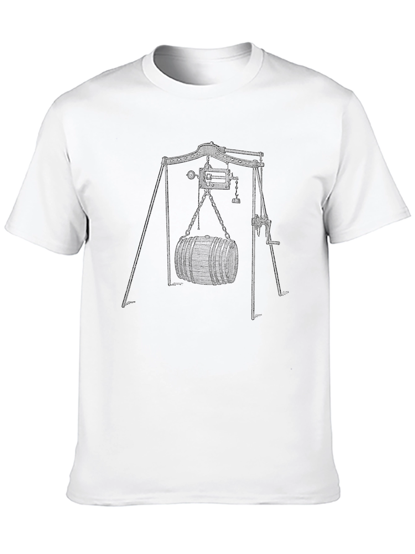 Black Black Graphic Tee - Winch & Barrel Design view 10