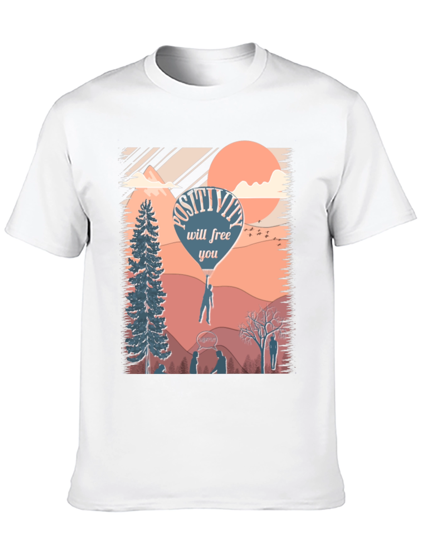 Black Positivity T-Shirt - Inspirational Design view 10