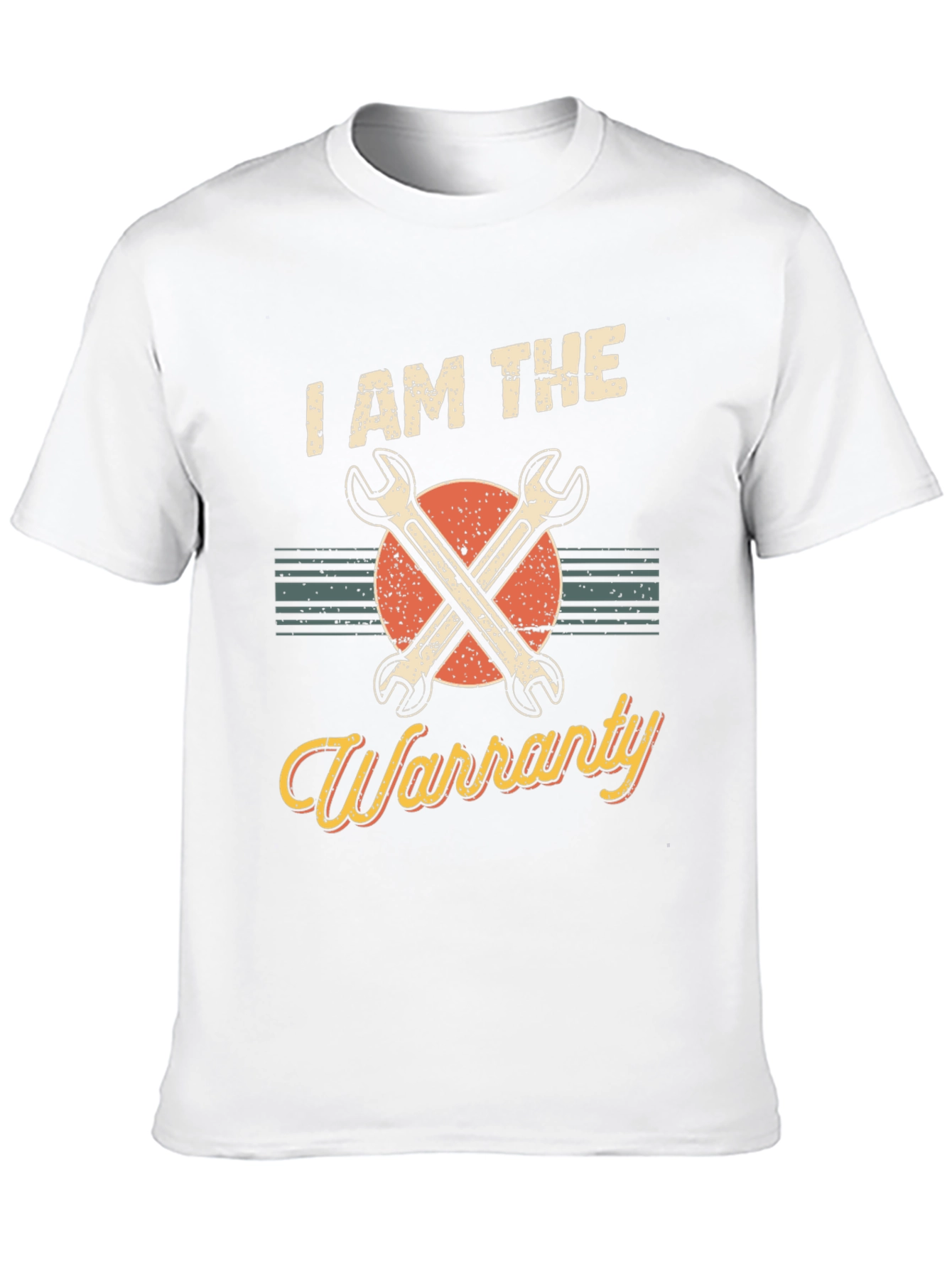 Black I AM THE Warranty Mechanic Graphic T-Shirt view 10