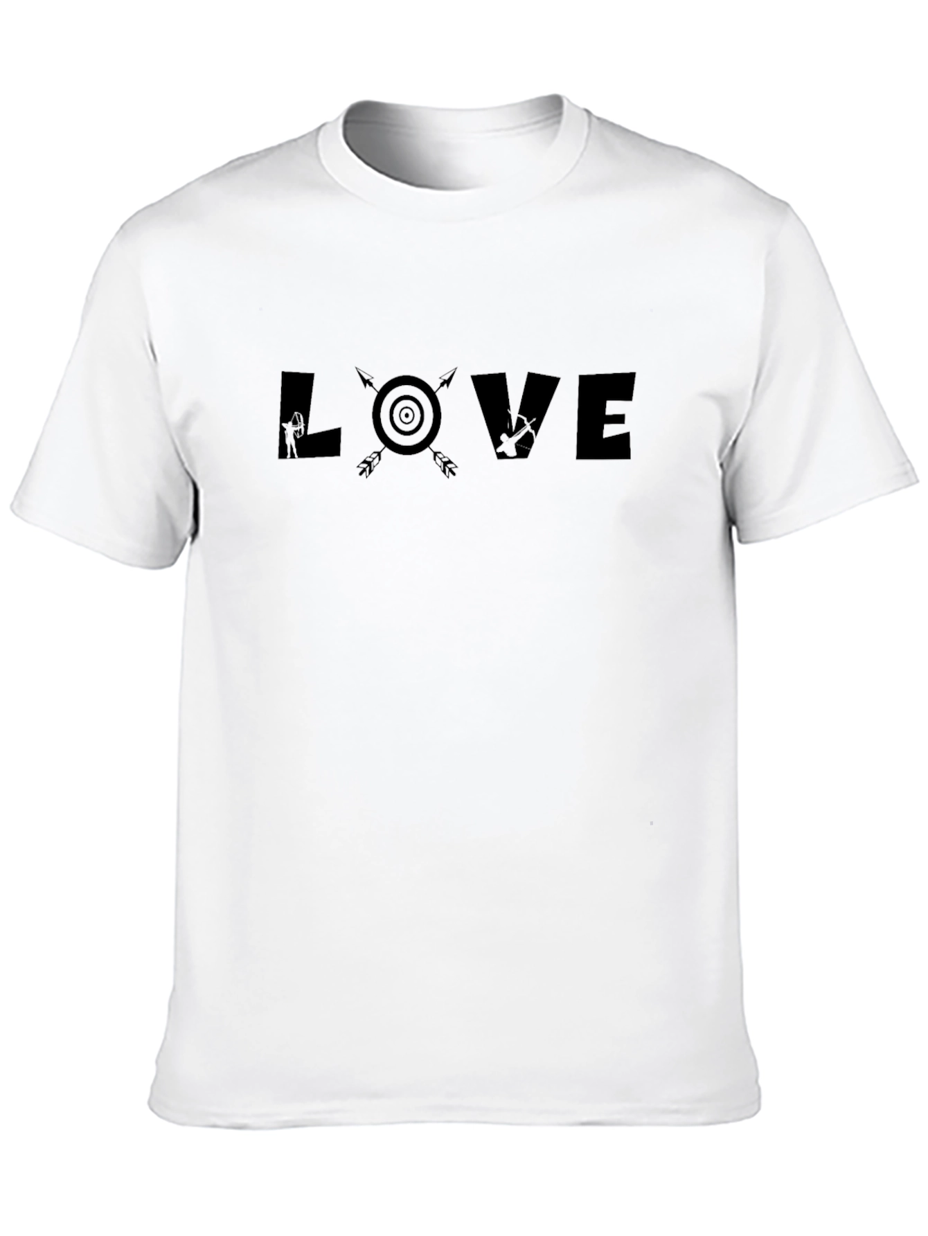 Black Archery LOVE Graphic Tee - Black Casual Shirt view 10