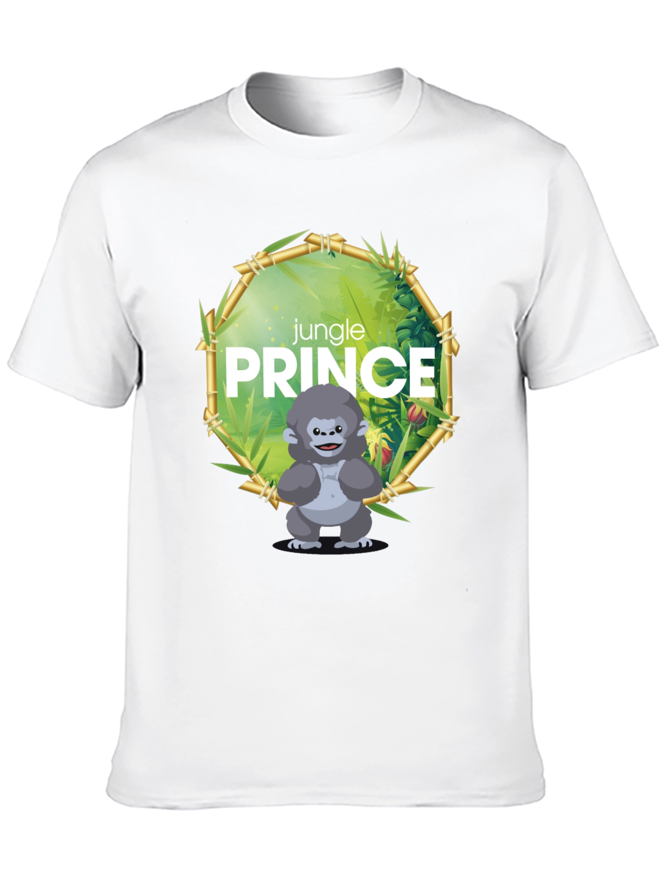 Black Jungle Prince Gorilla Graphic Tee view 10