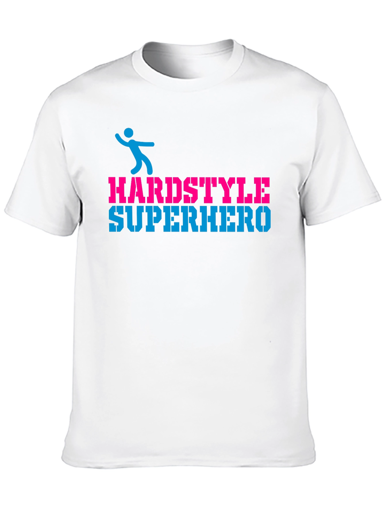 Black Hardstyle Superhero Black Graphic T-Shirt view 10