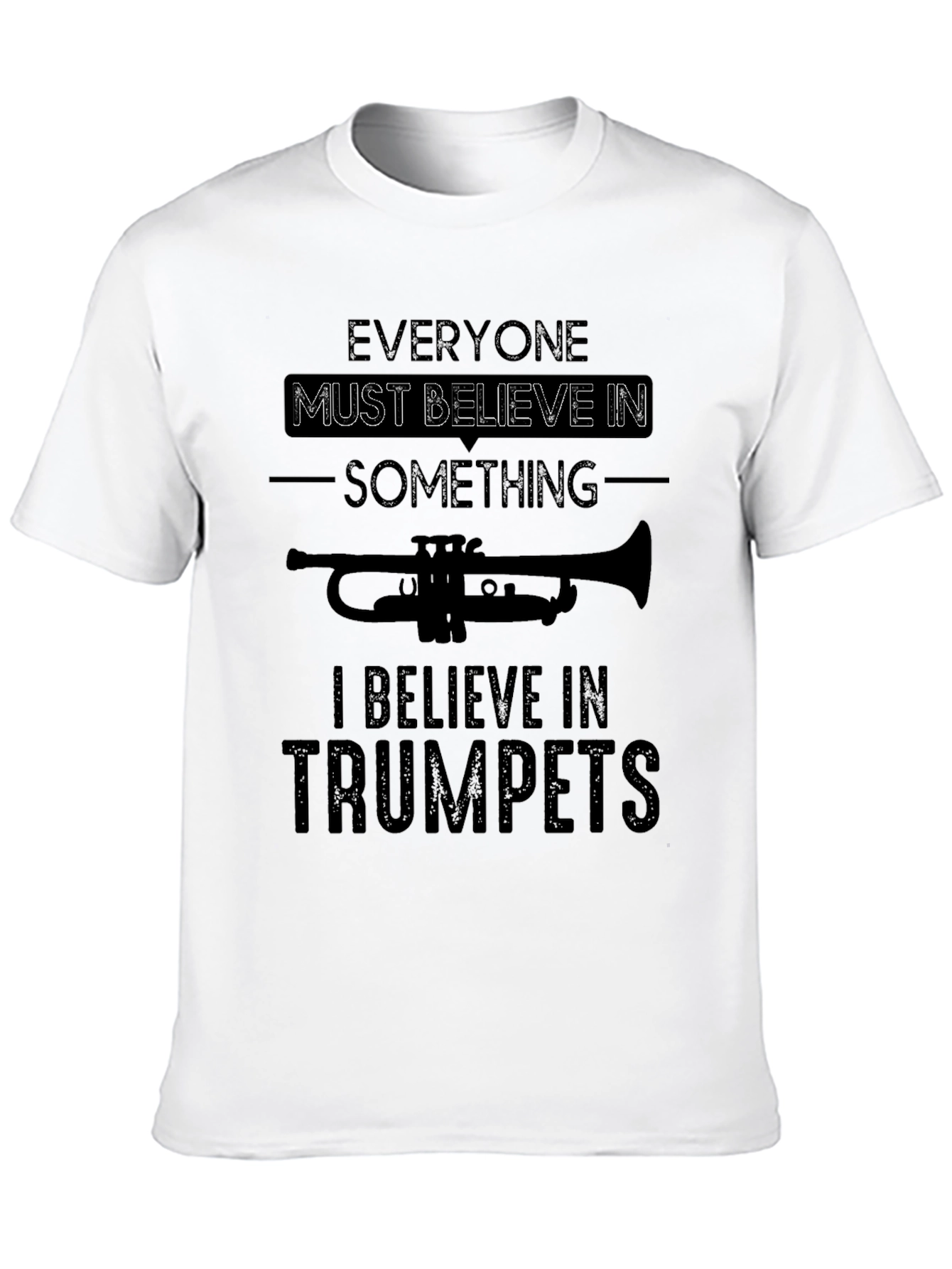 Black Trumpet Believer Graphic T-Shirt view 10
