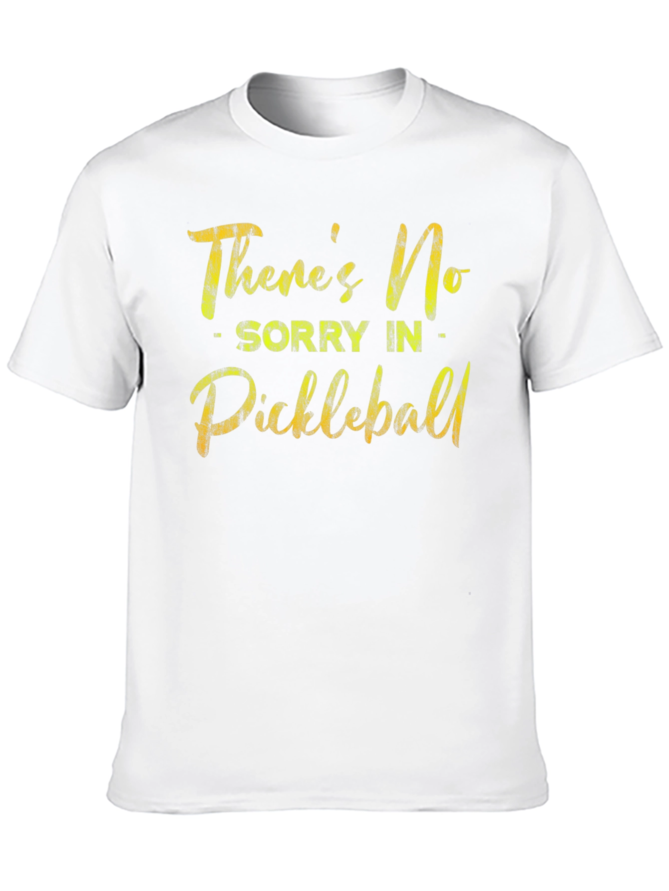Black Funny Pickleball T-Shirt - There's No Sorry view 10
