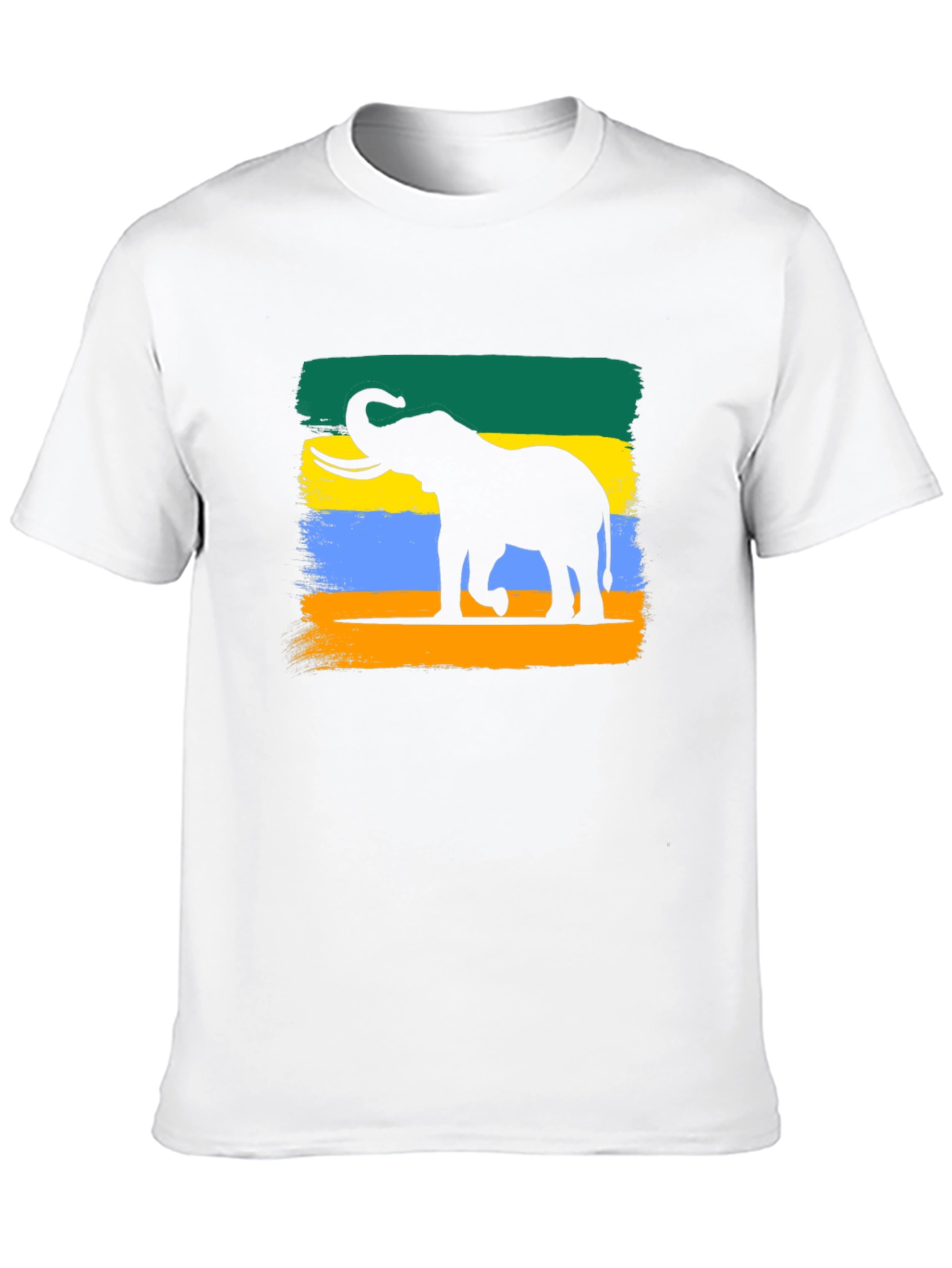 Black Elephant Silhouette T-Shirt view 10