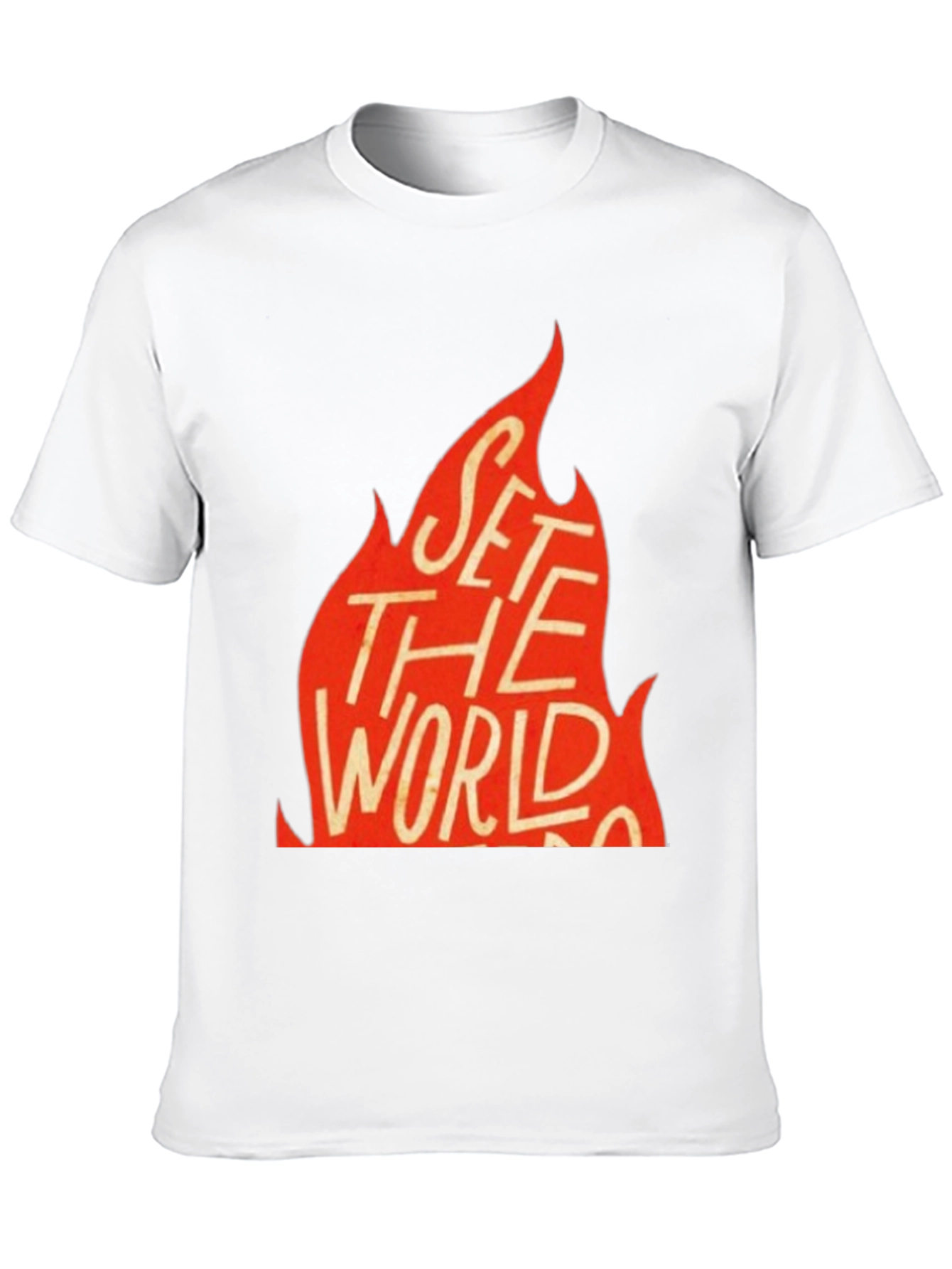 Black Set the World on Fire Graphic Tee - Black view 10