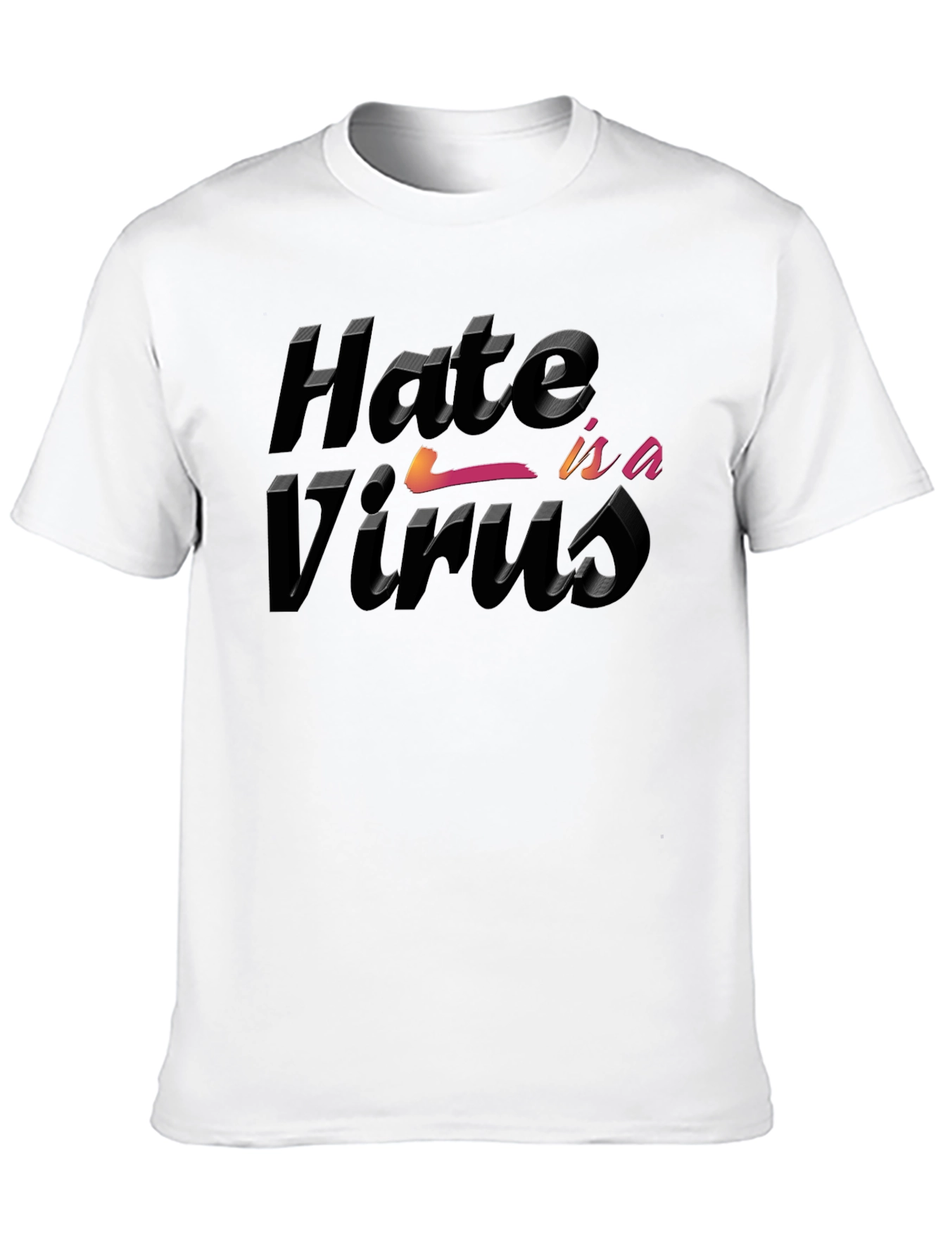 Hate is a Virus Graphic T-Shirt - 10