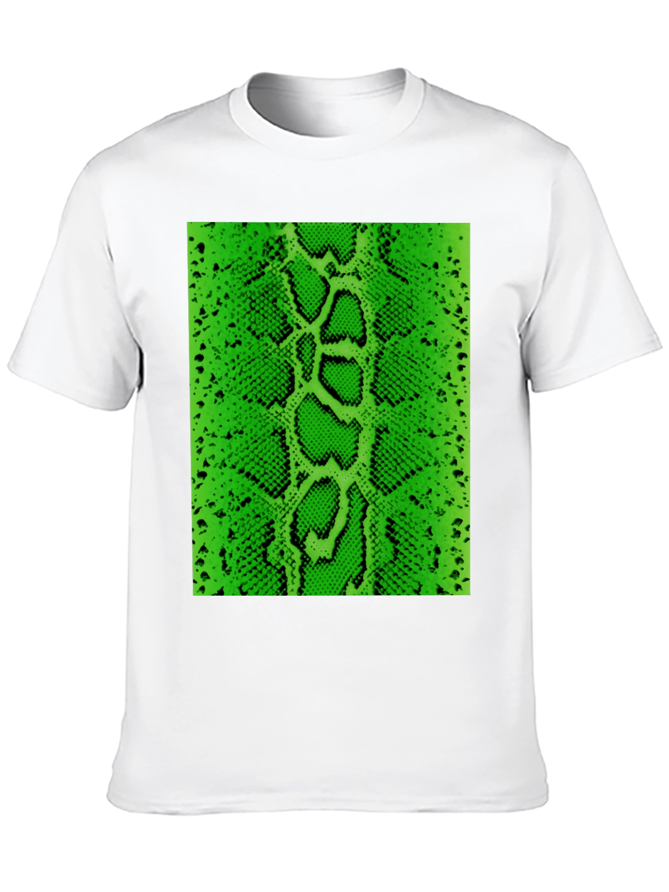 Black Green Snake Skin Graphic Tee - Bold Fashion Statement view 10