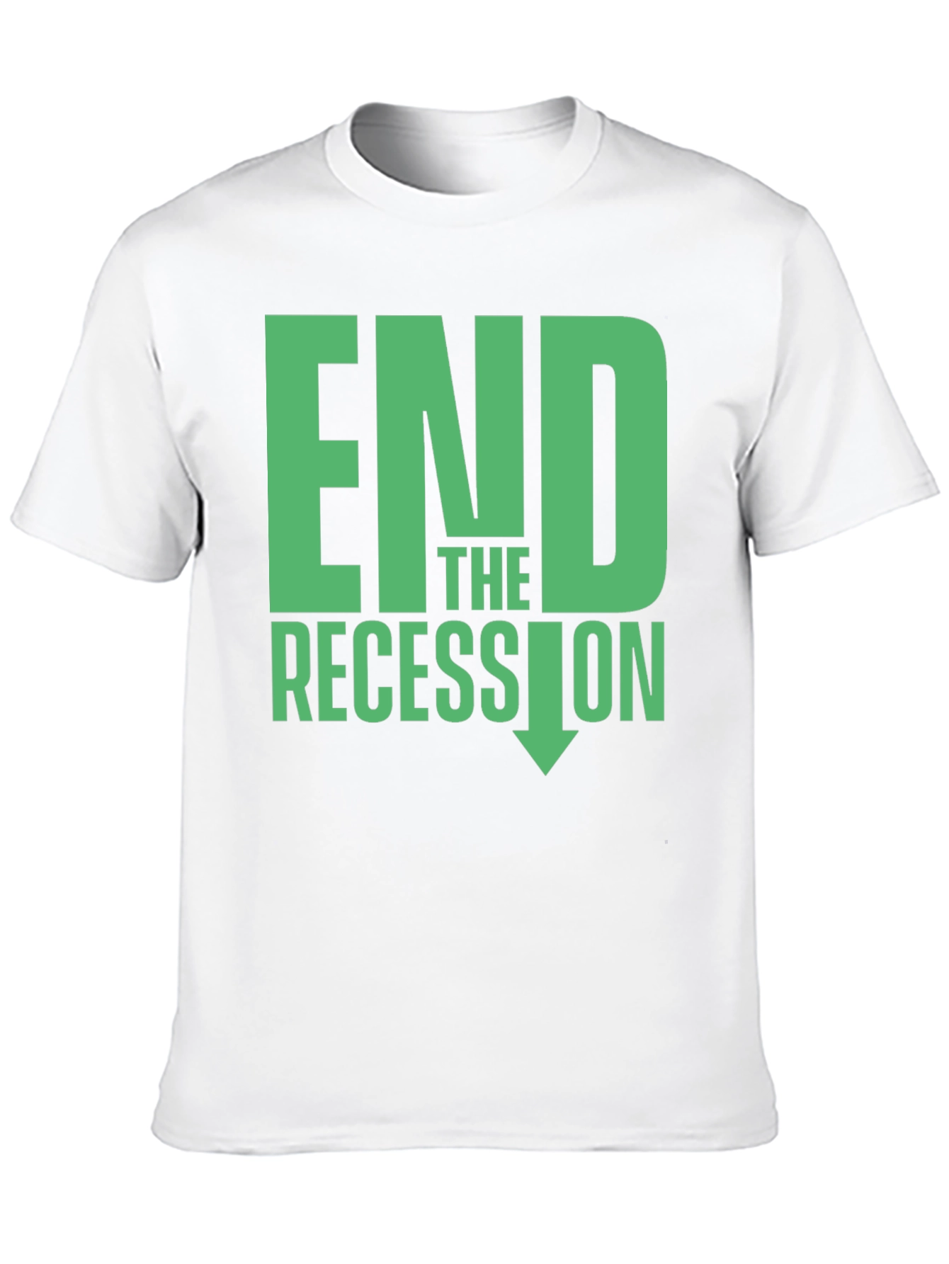 Black End the Recession Graphic T-Shirt view 10