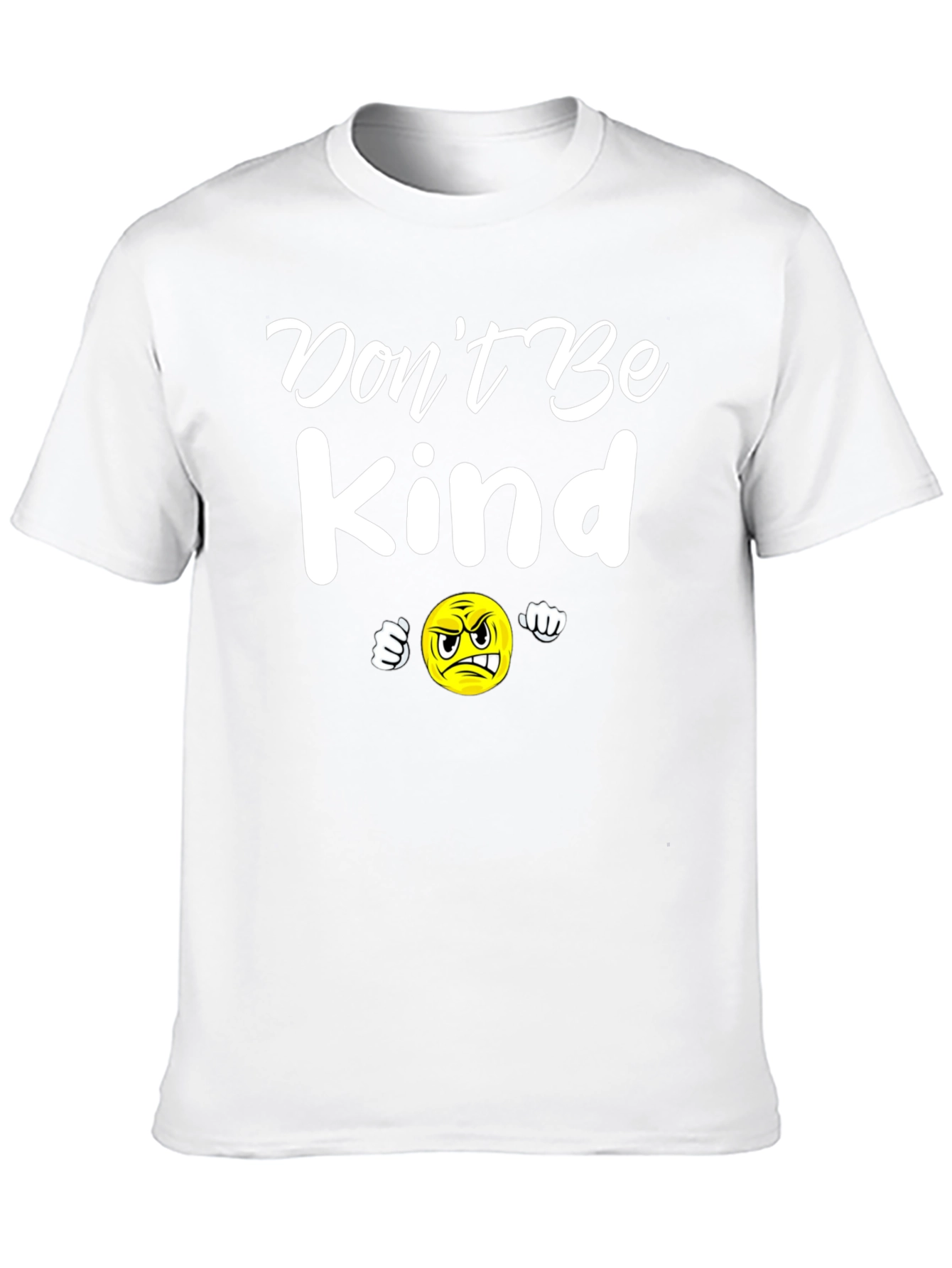 Black Don't Be Kind T-Shirt - Funny Angry Emoji Tee view 10