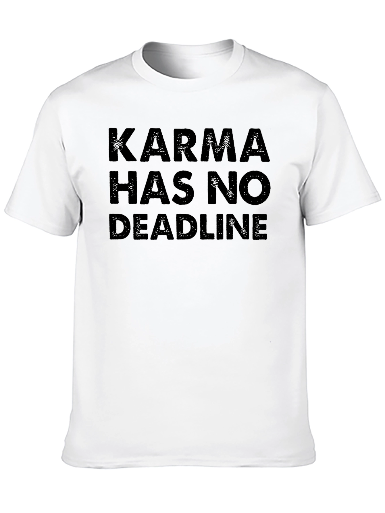 Black Karma Has No Deadline Black Graphic T-Shirt view 10