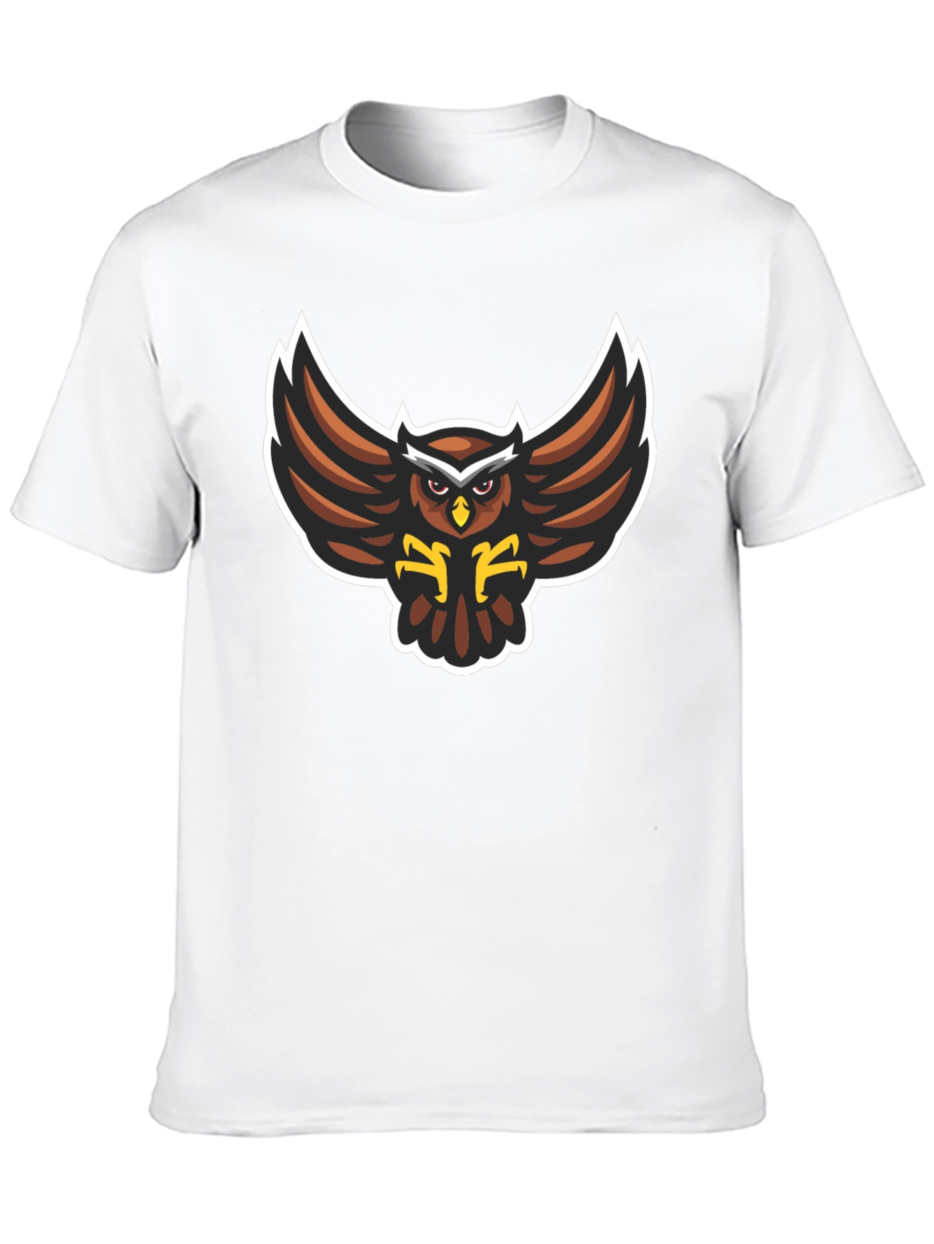 Black Owl Graphic Black T-Shirt - Stylish Bird Design view 10