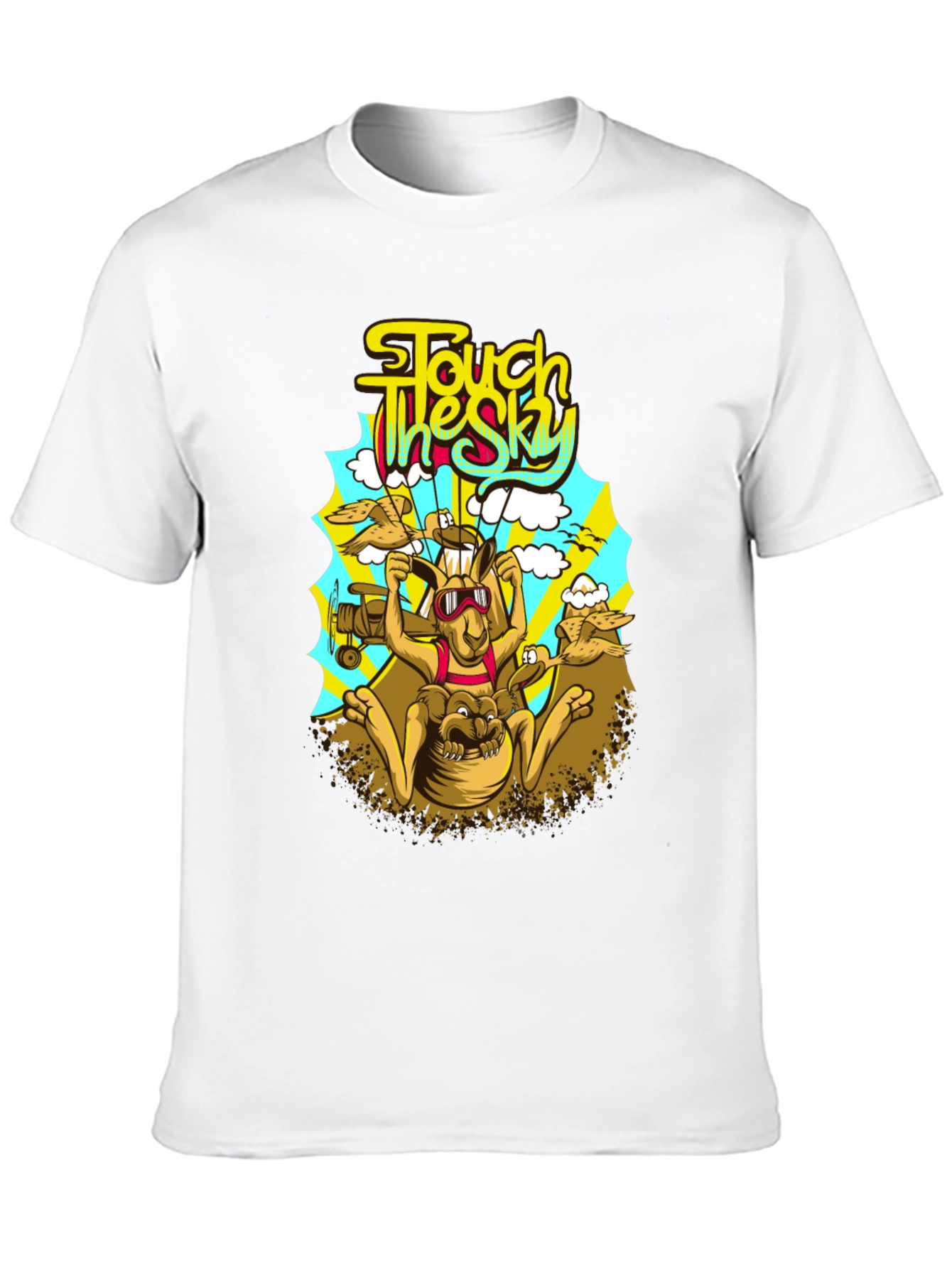 Black Touch the Sky Kangaroo T-Shirt view 10