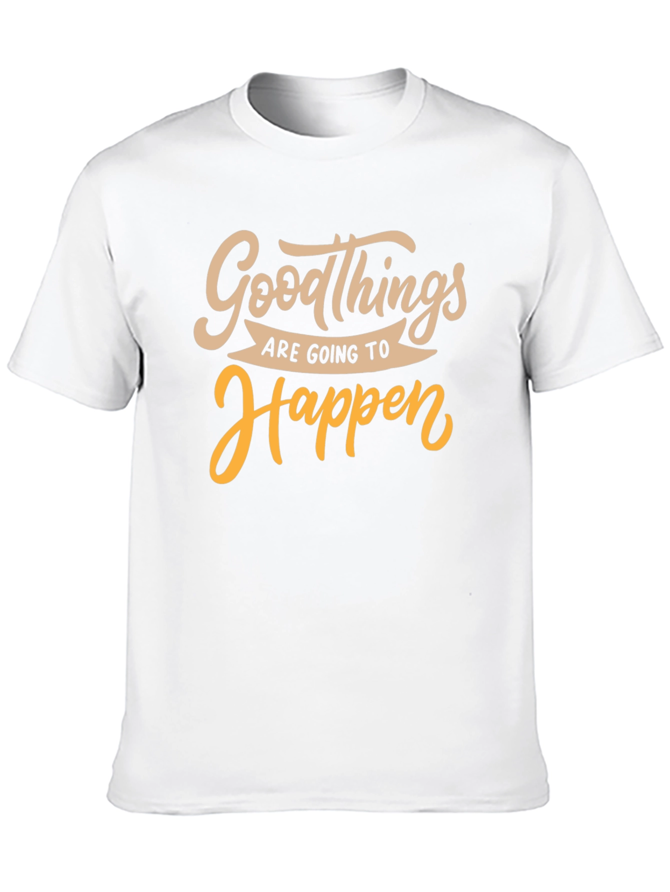 Black Good Things Happen Black Graphic Tee view 10