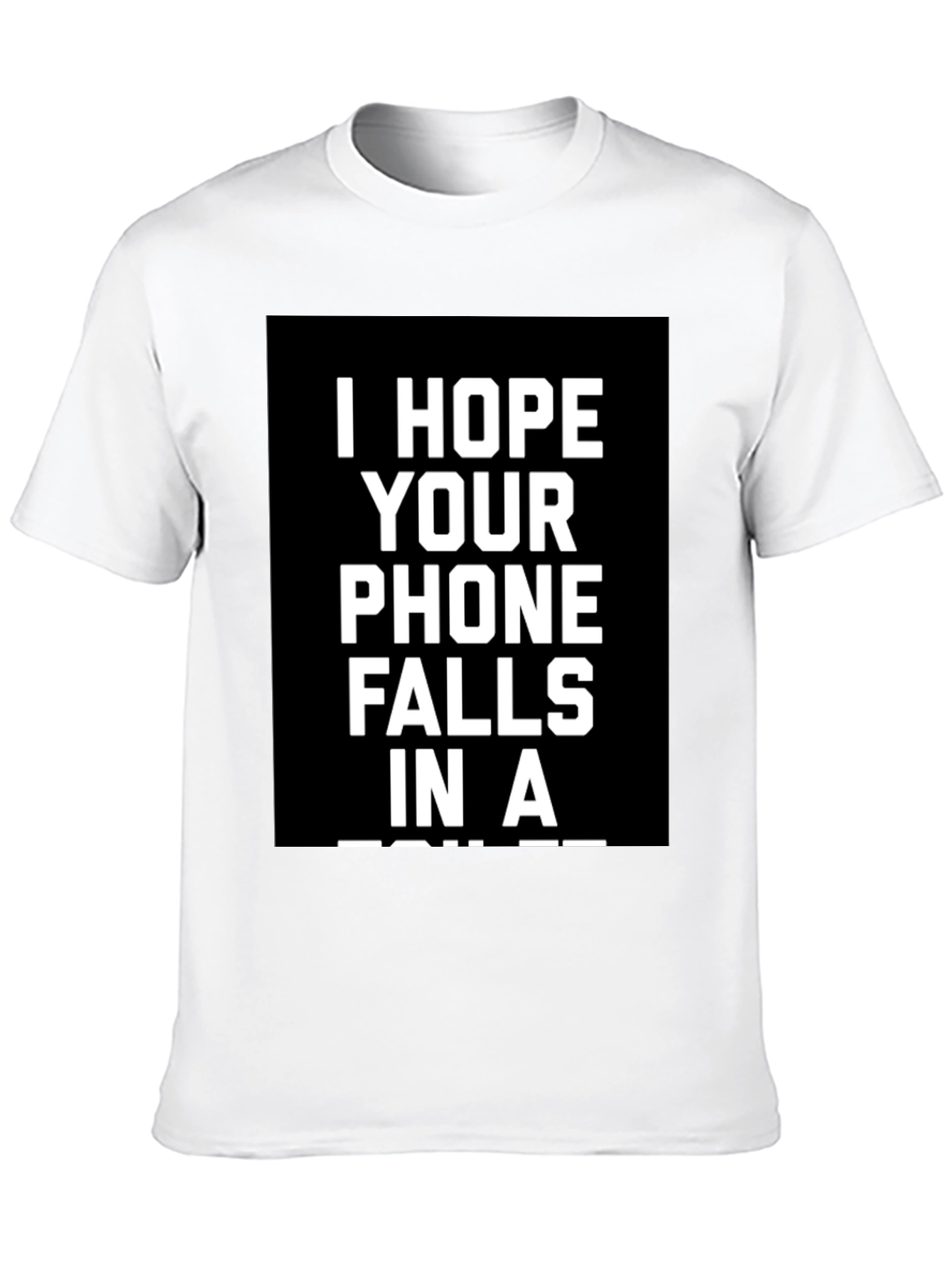 Black Humorous Phone Curse T-Shirt view 10