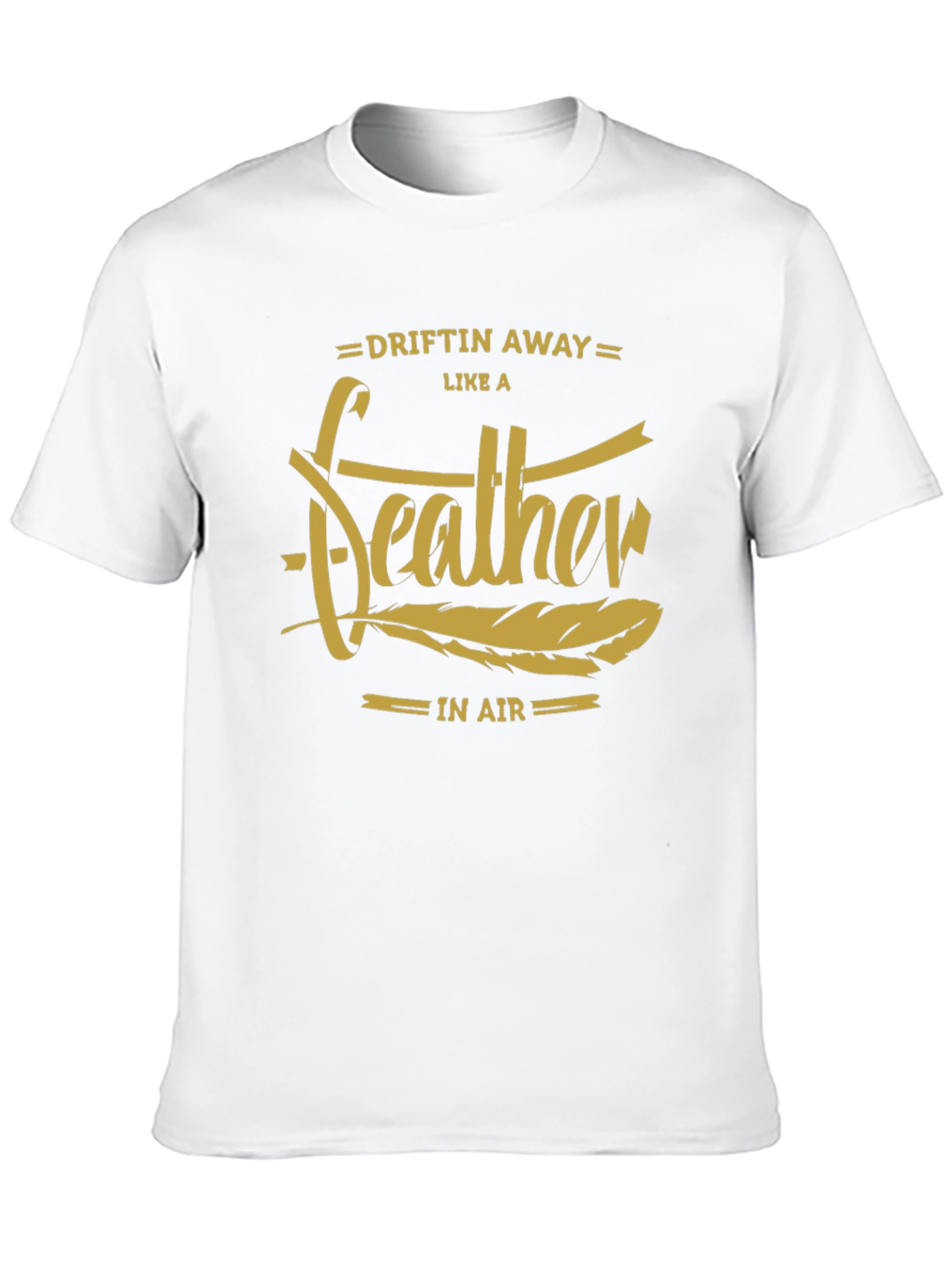 Black Driftin' Away Feather Graphic T-Shirt view 10