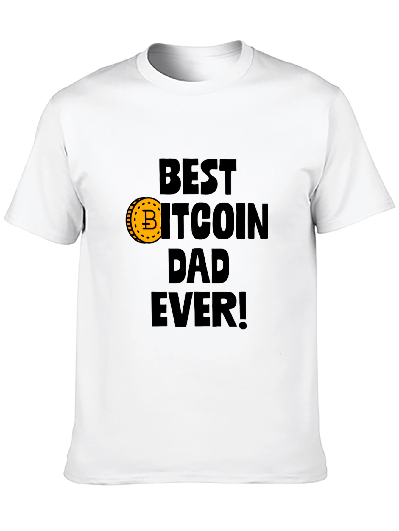 Black Best Bitcoin Dad Ever Black T-Shirt view 10