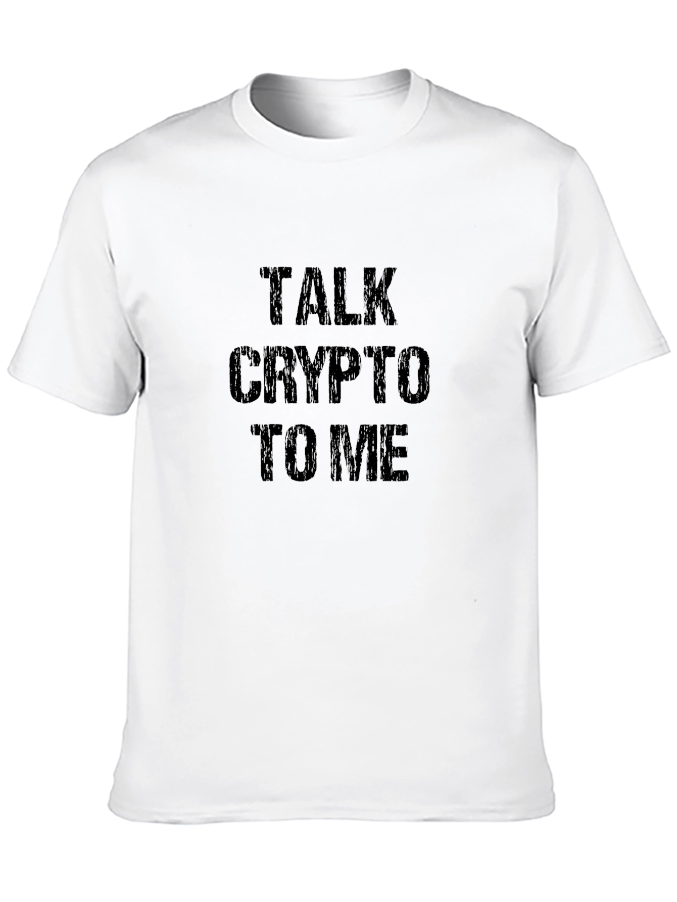 Black Talk Crypto To Me Black Graphic Tee view 10