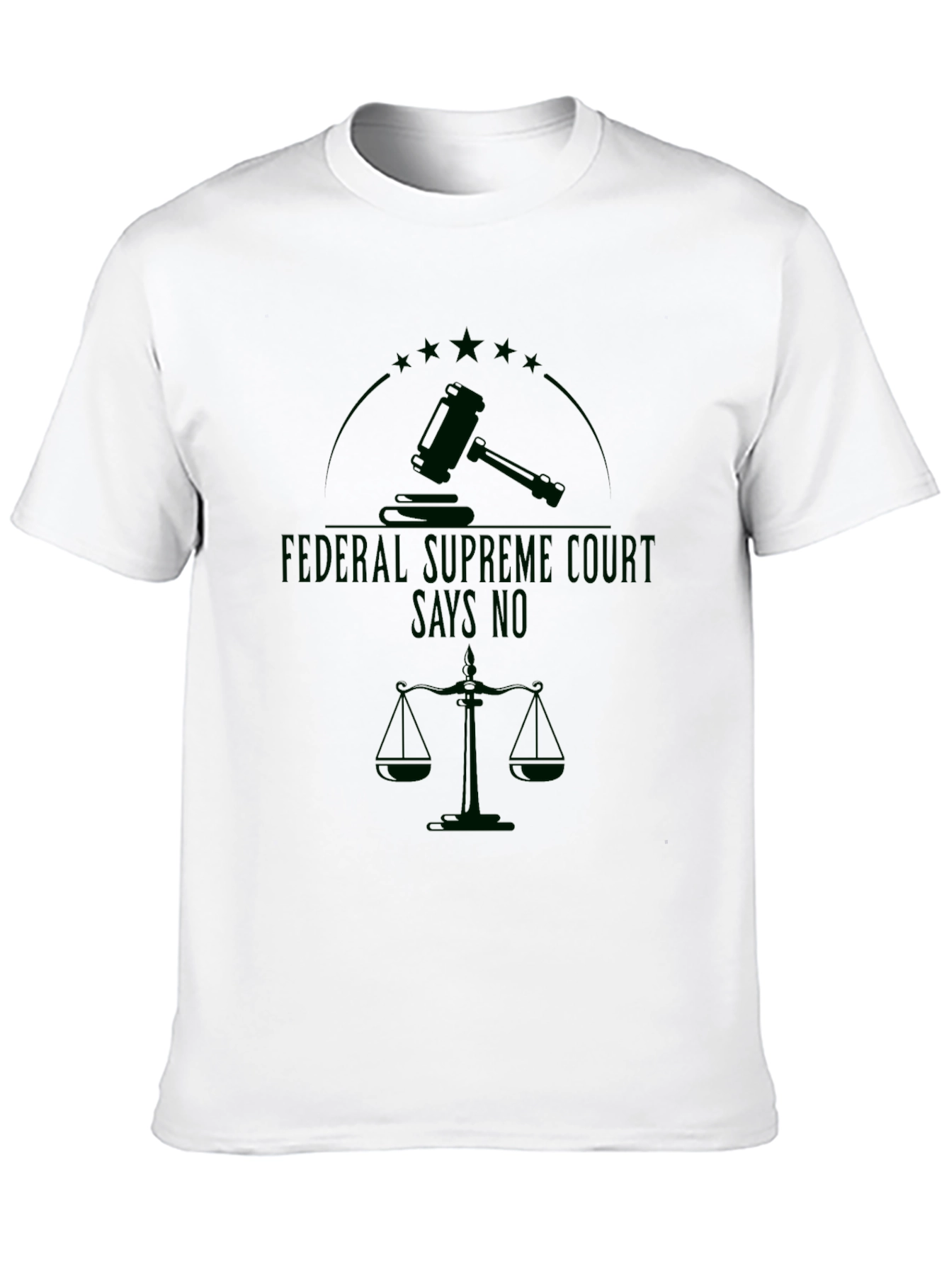 Black Federal Supreme Court Says No T-Shirt view 10