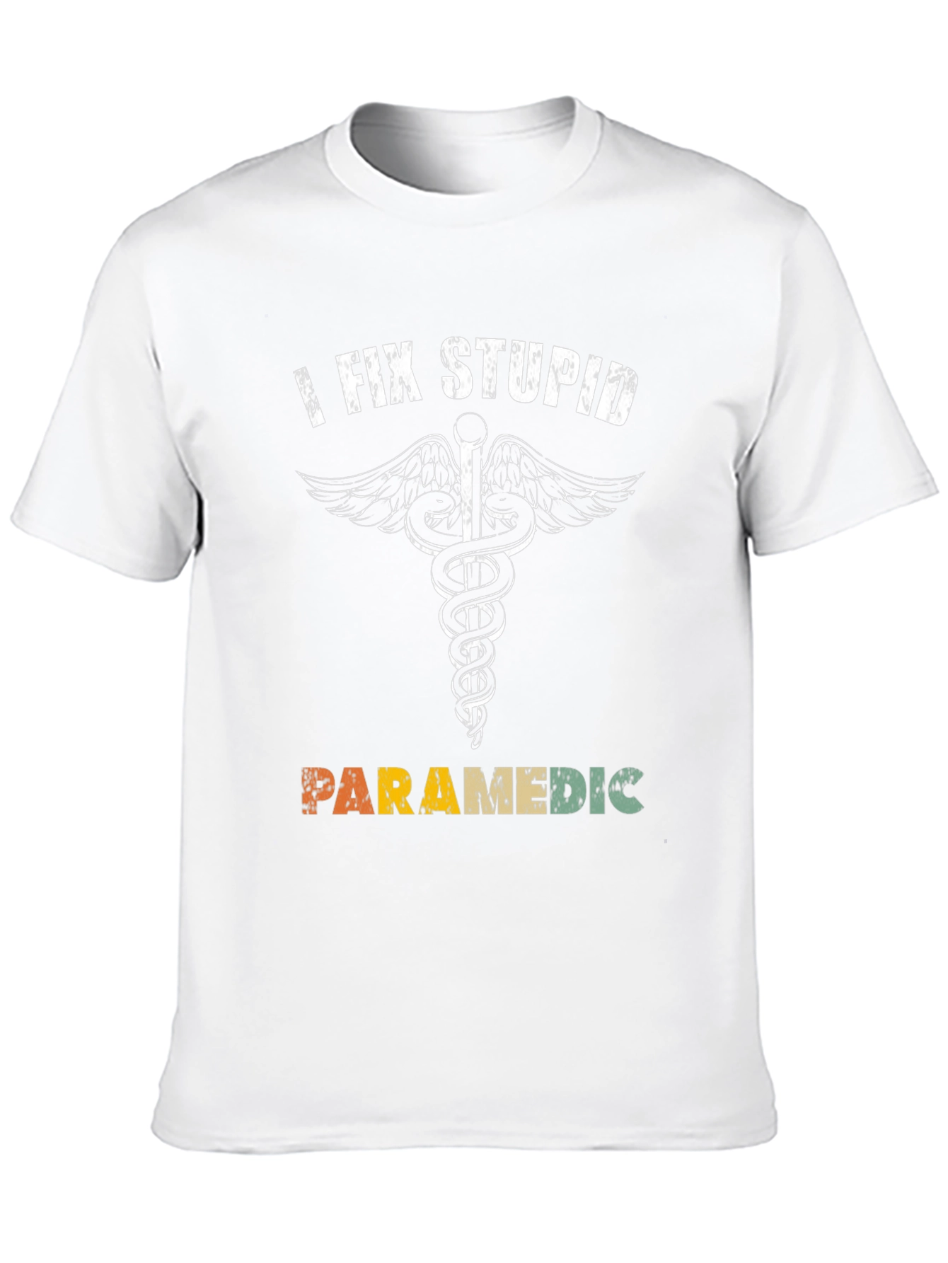 Black I Fix Stupid Paramedic T-Shirt view 10