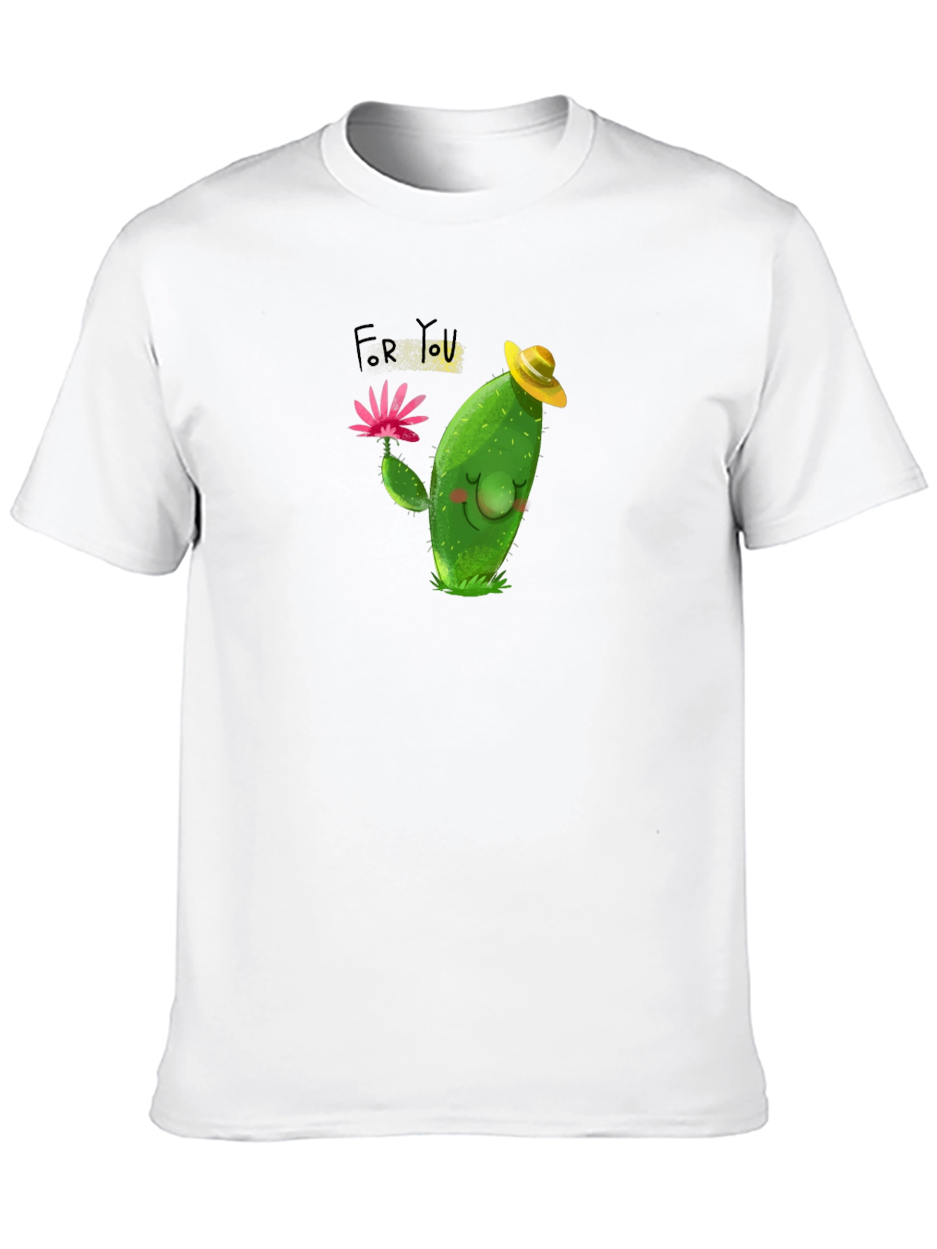 Black Cute Cactus T-Shirt - For You Gift view 10