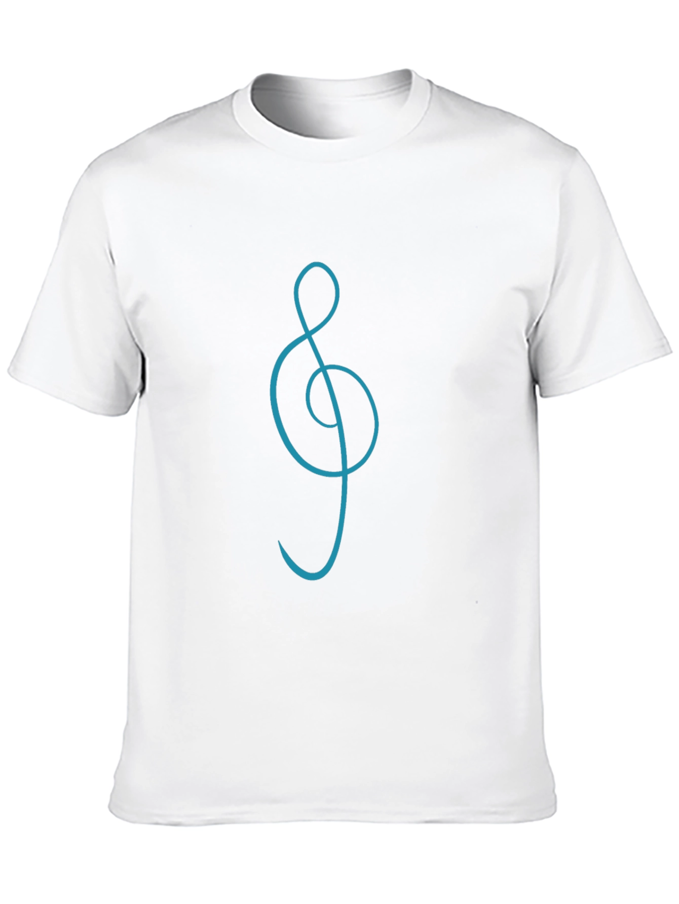 Black Musical Clef Graphic Tee - Stylish Black T-Shirt view 10