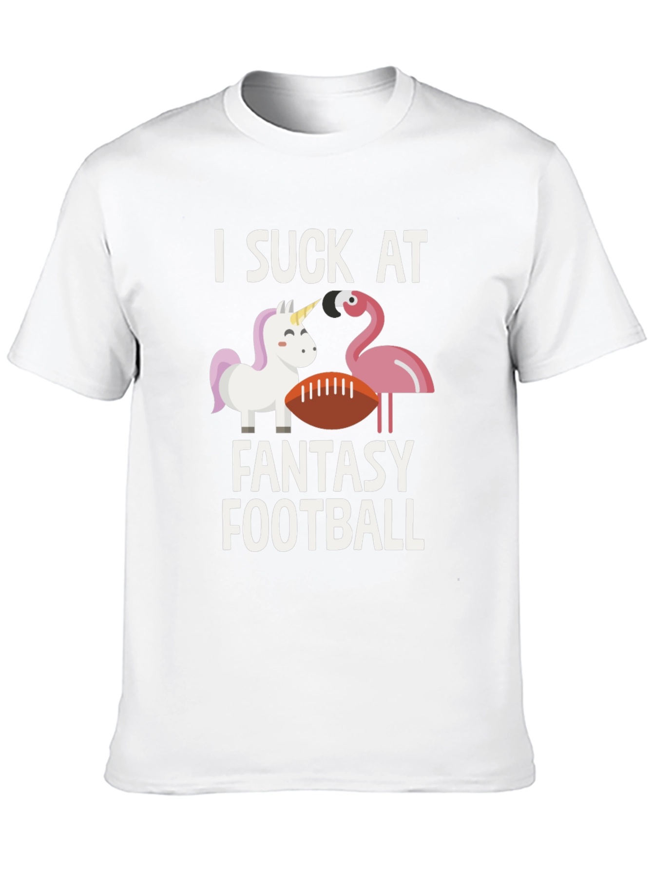 Black I Suck at Fantasy Football T-Shirt view 10
