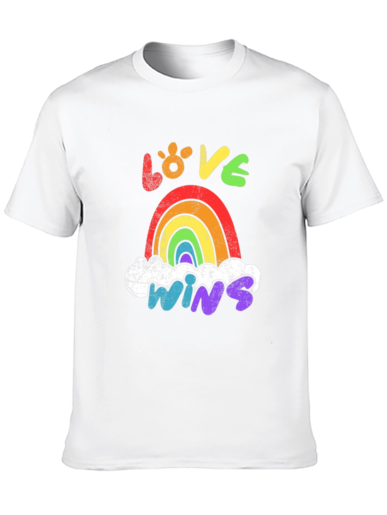 Black Love Wins Rainbow Graphic Tee view 10