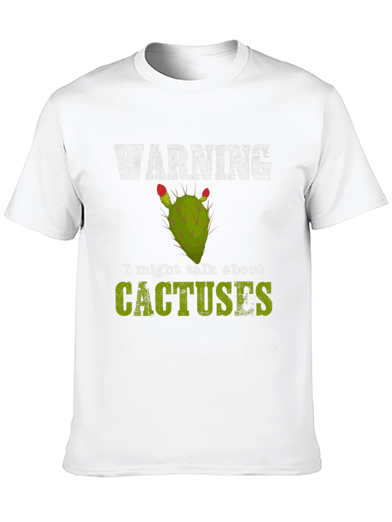 Black Warning: I Might Talk About Cactuses T-Shirt view 10