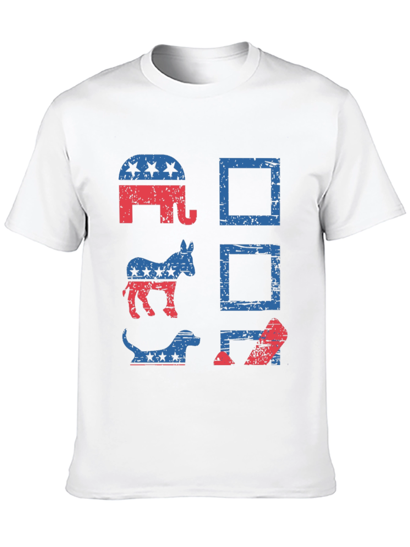 Black Political Animals T-Shirt - Vote Design view 10