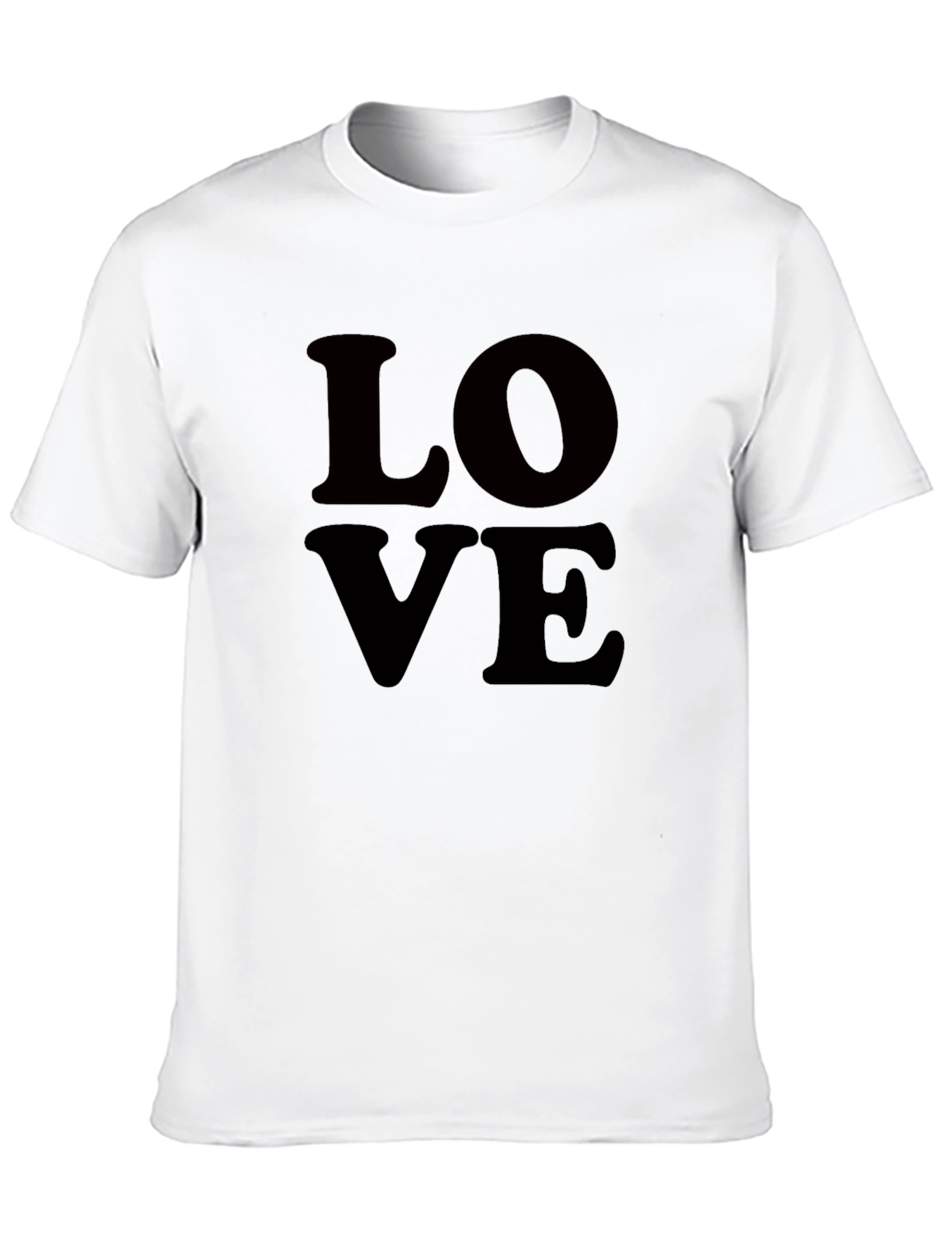 Black Love Graphic Tee - Classic Black Cotton T-Shirt view 10
