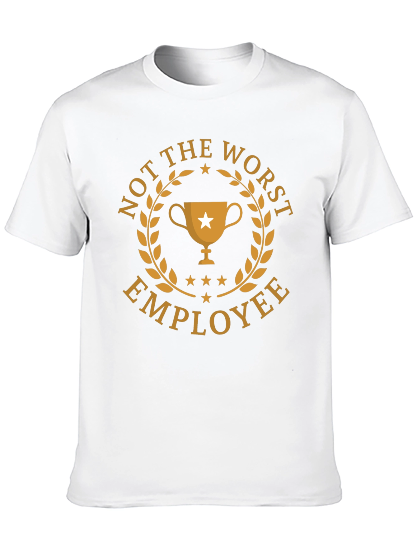 Black Not the Worst Employee Graphic T-Shirt view 10