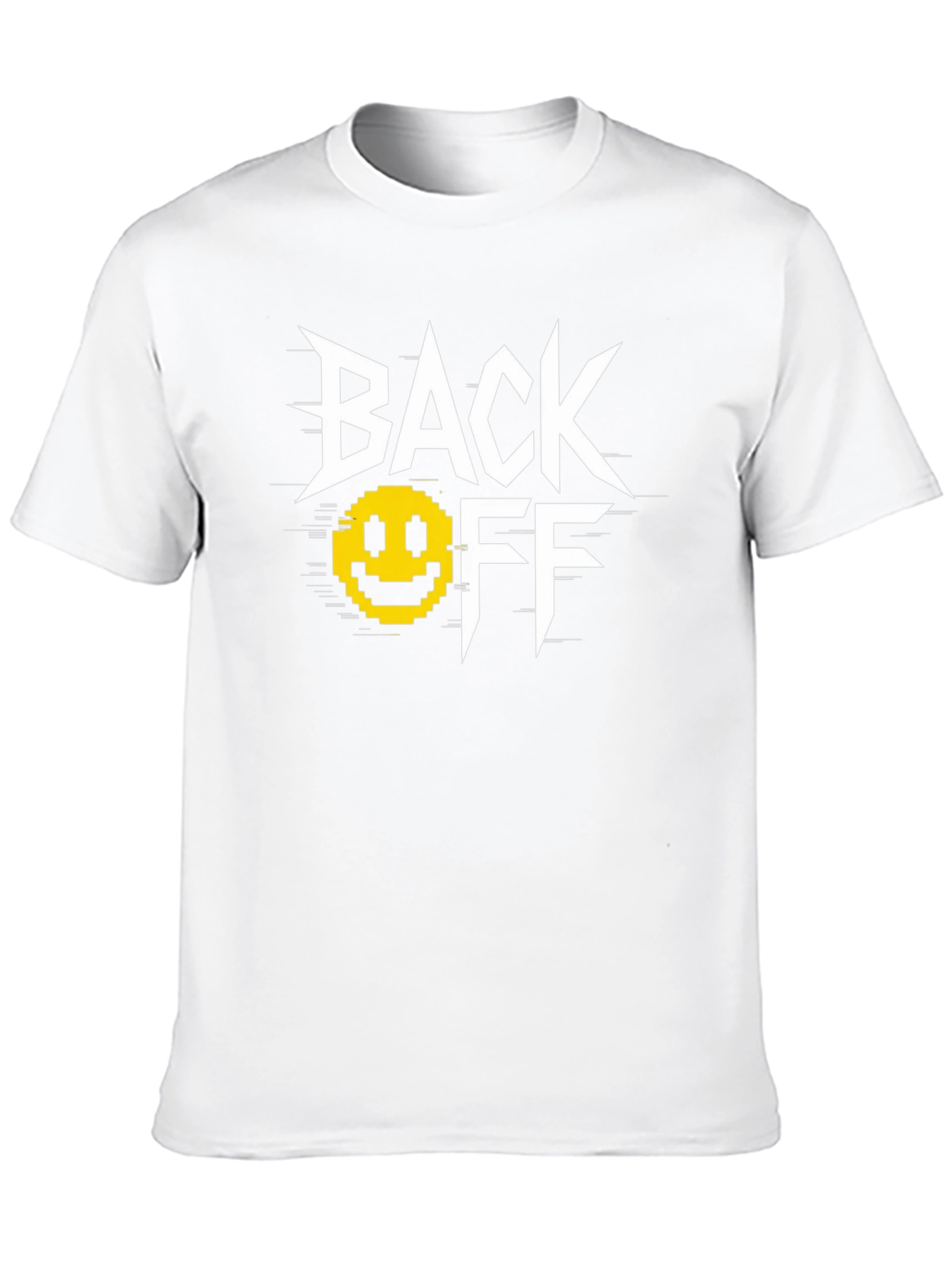 Black Back Off Graphic T-Shirt - Black Cotton Tee view 10