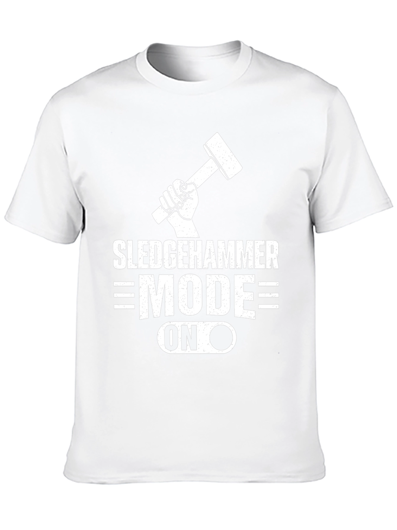 Black Sledgehammer Mode ON Black T-Shirt view 10