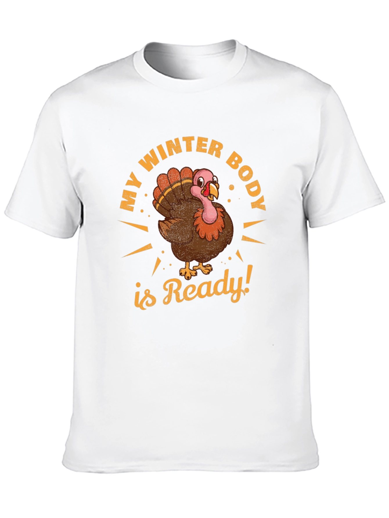 Black My Winter Body Is Ready Turkey T-Shirt view 10