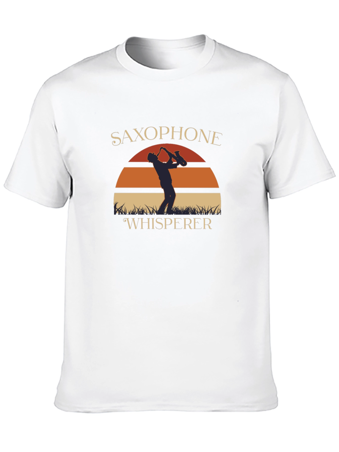 Black Saxophone Whisperer Graphic T-Shirt view 10