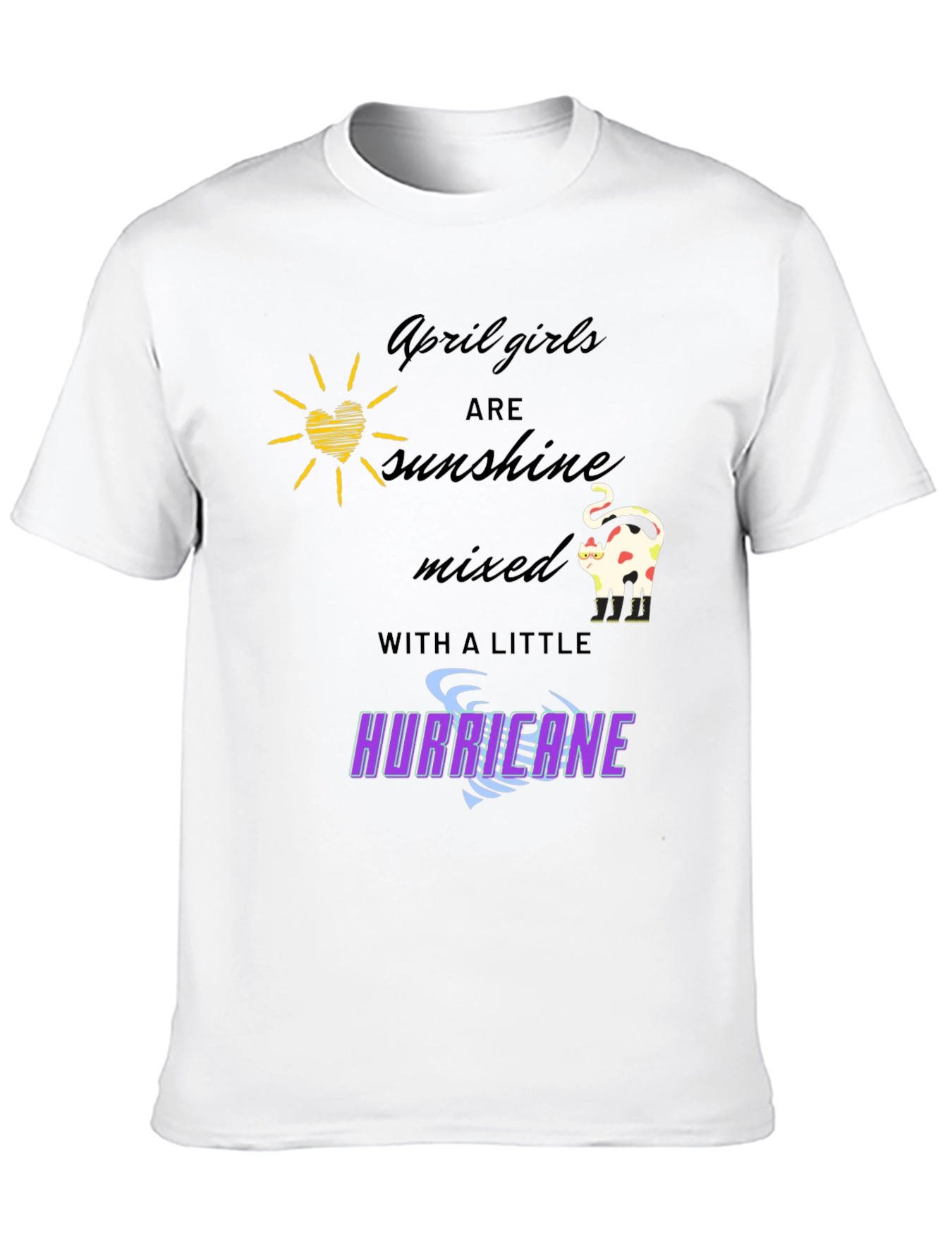Black April Girls Sunshine Hurricane Graphic T-Shirt view 10