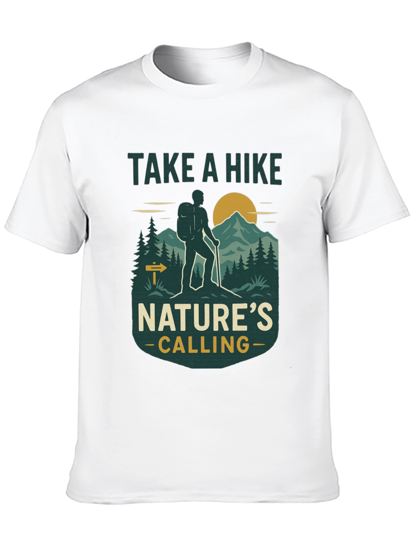 Black Take a Hike Nature's Calling T-Shirt view 10
