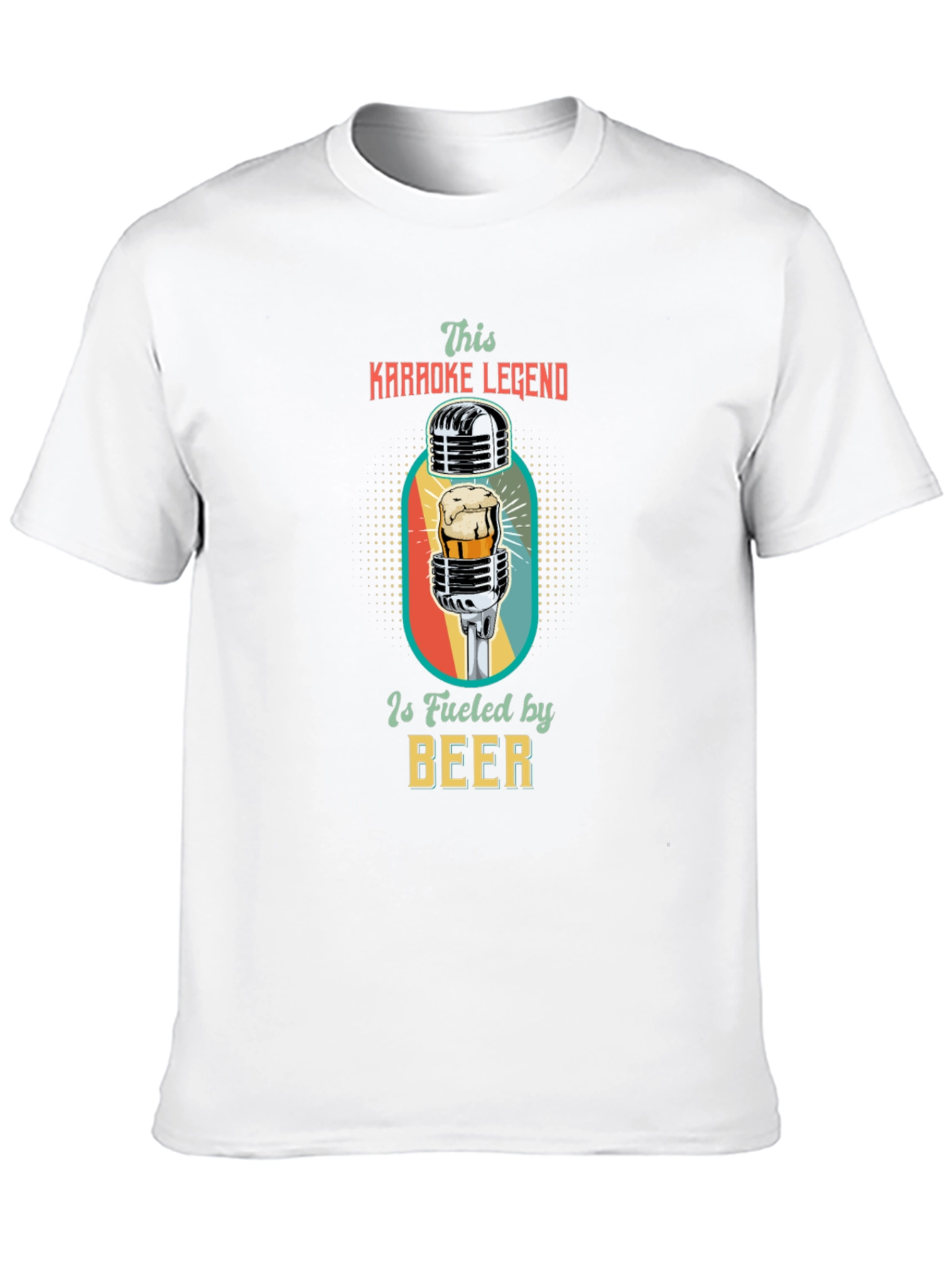 Black Karaoke Legend Beer T-Shirt view 10