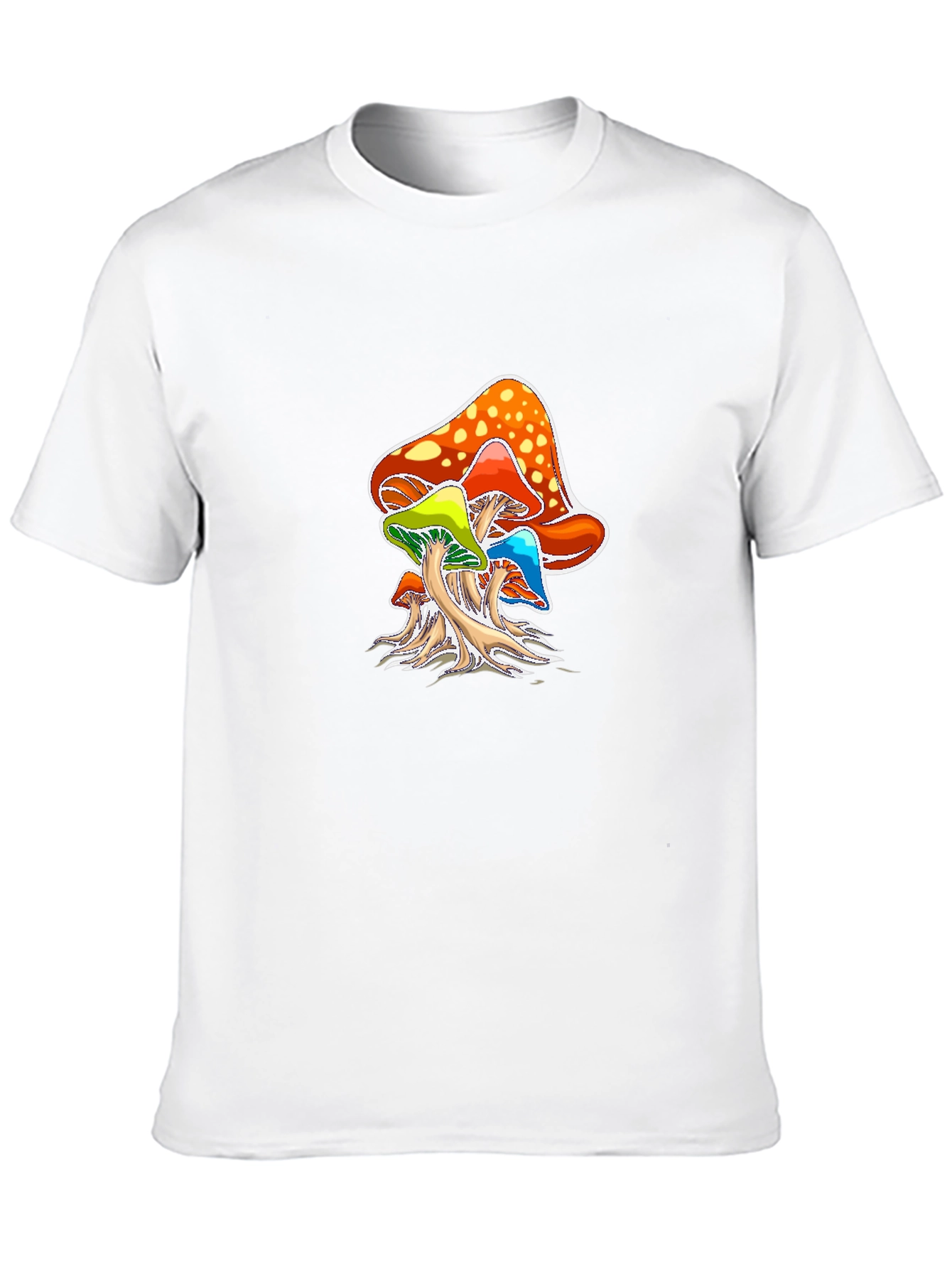 Black Psychedelic Mushroom Graphic Tee - Black view 10