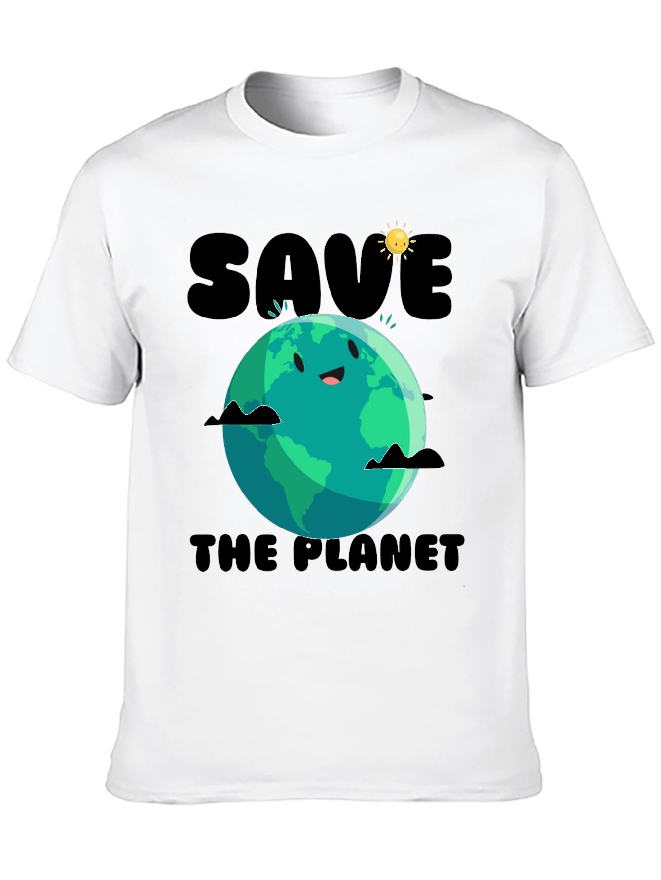 Black Save the Planet Graphic Tee - Earth Day view 10