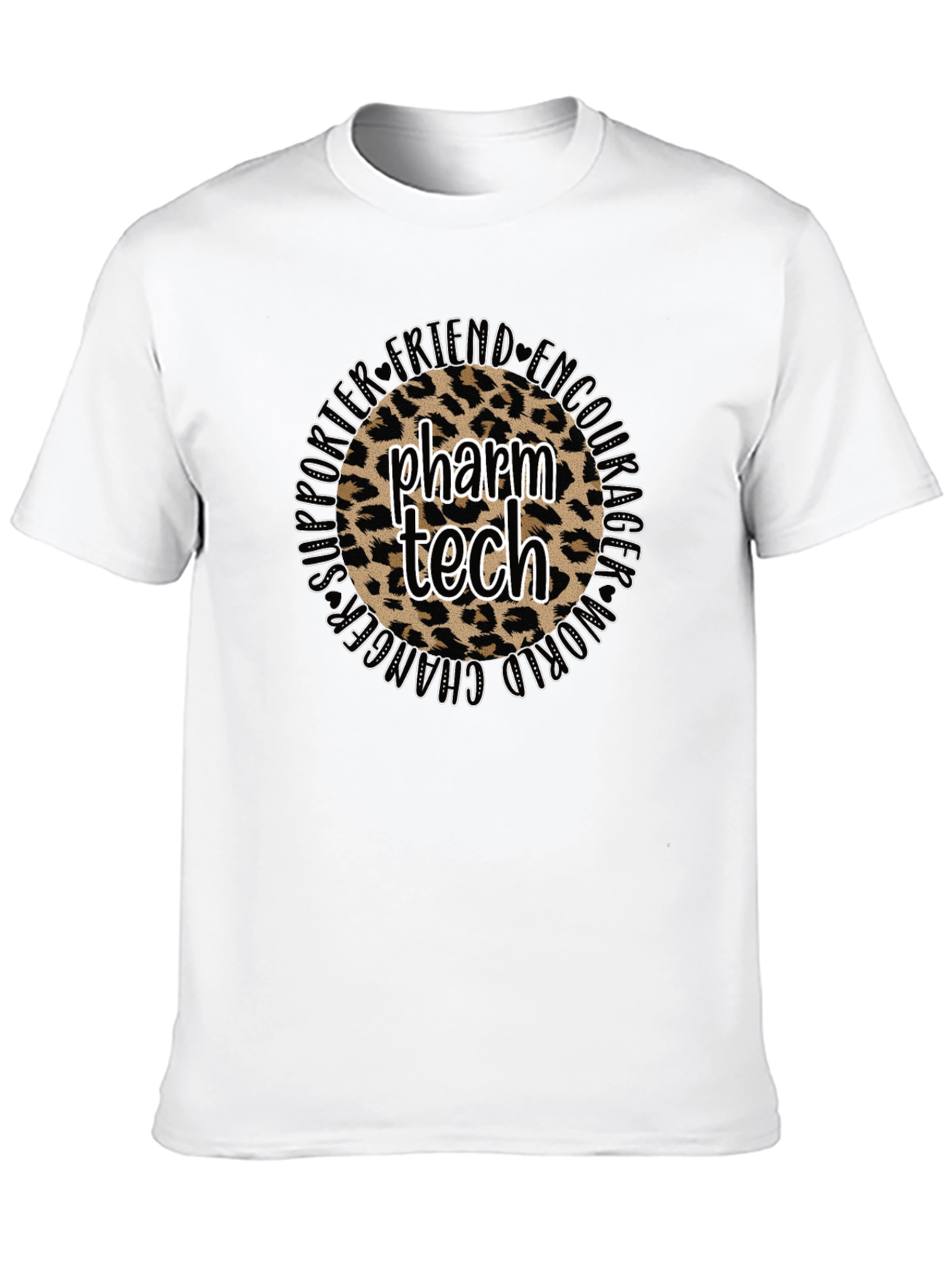Black Pharm Tech Leopard Print T-Shirt view 10