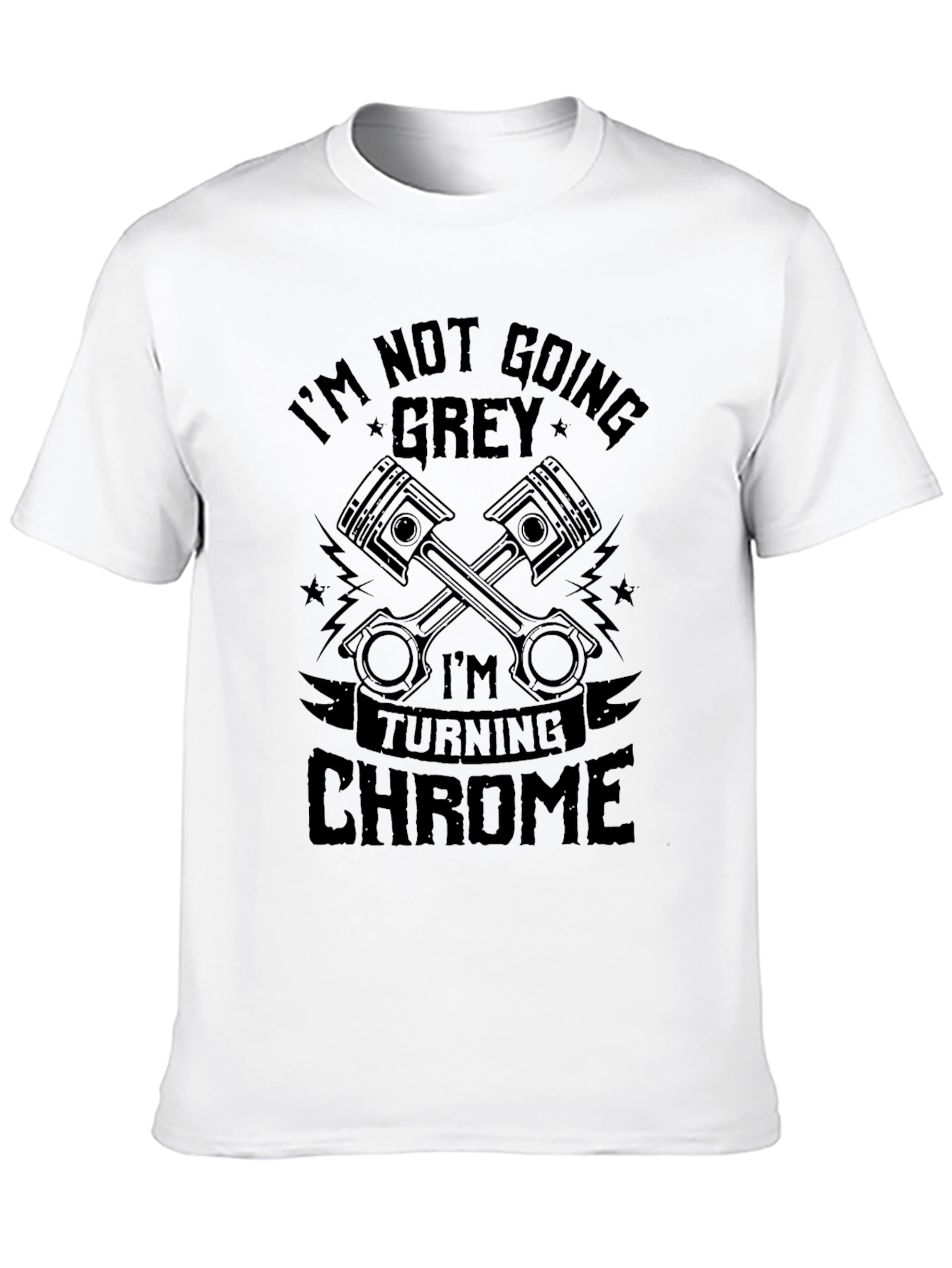 Black I'm Turning Chrome Men's Graphic T-Shirt view 10