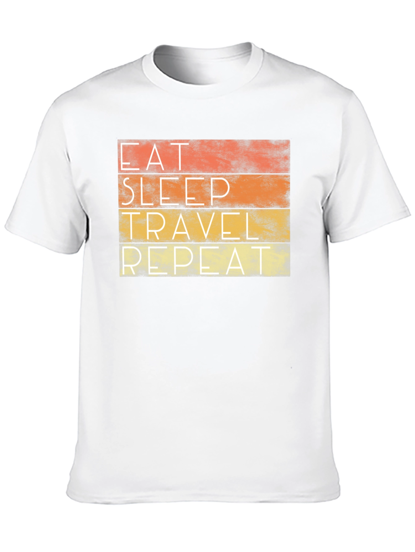 Black Eat Sleep Travel Repeat Graphic Tee view 10